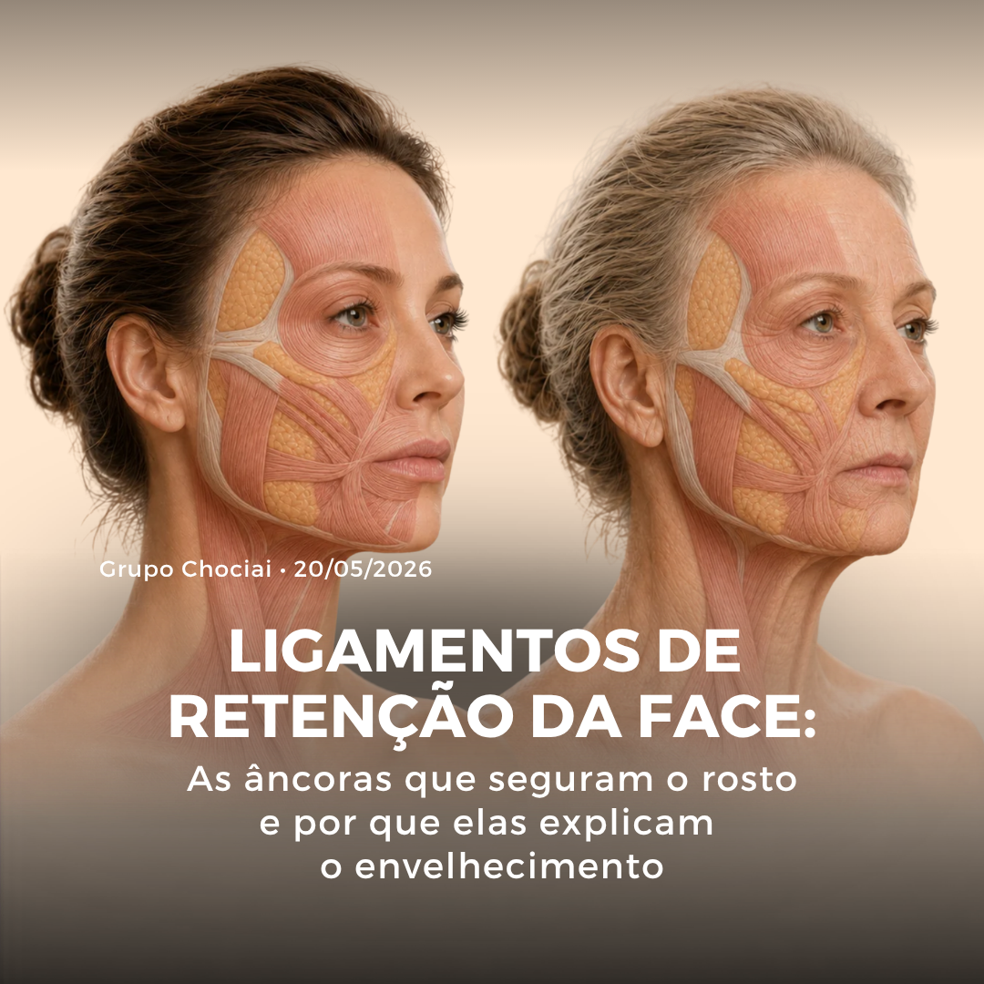 Ligamentos de retenção da face: as âncoras que seguram o rosto e por que elas explicam o envelhecimento
