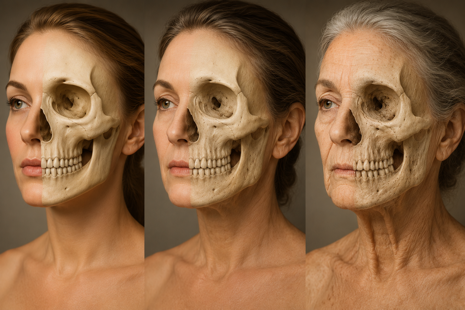 Reabsorção óssea facial: o esqueleto que envelhece por baixo de tudo