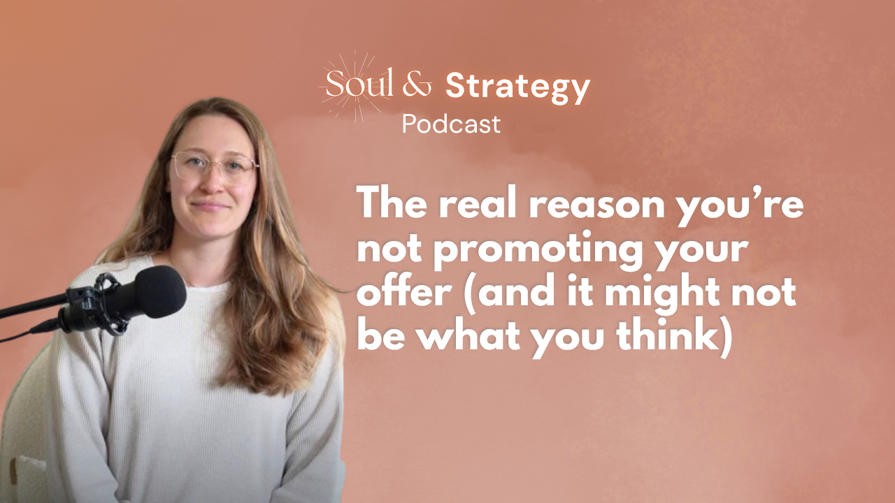 The real reason you're not promoting your offer (and how to shift it)