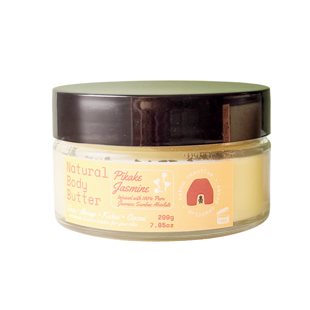 Pīkake & Kukui Natural Body Butter — Shea, Mango, Kukui + Cocoa