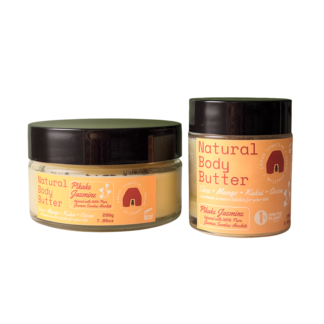 Pīkake & Kukui Natural Body Butter — Shea, Mango, Kukui + Cocoa