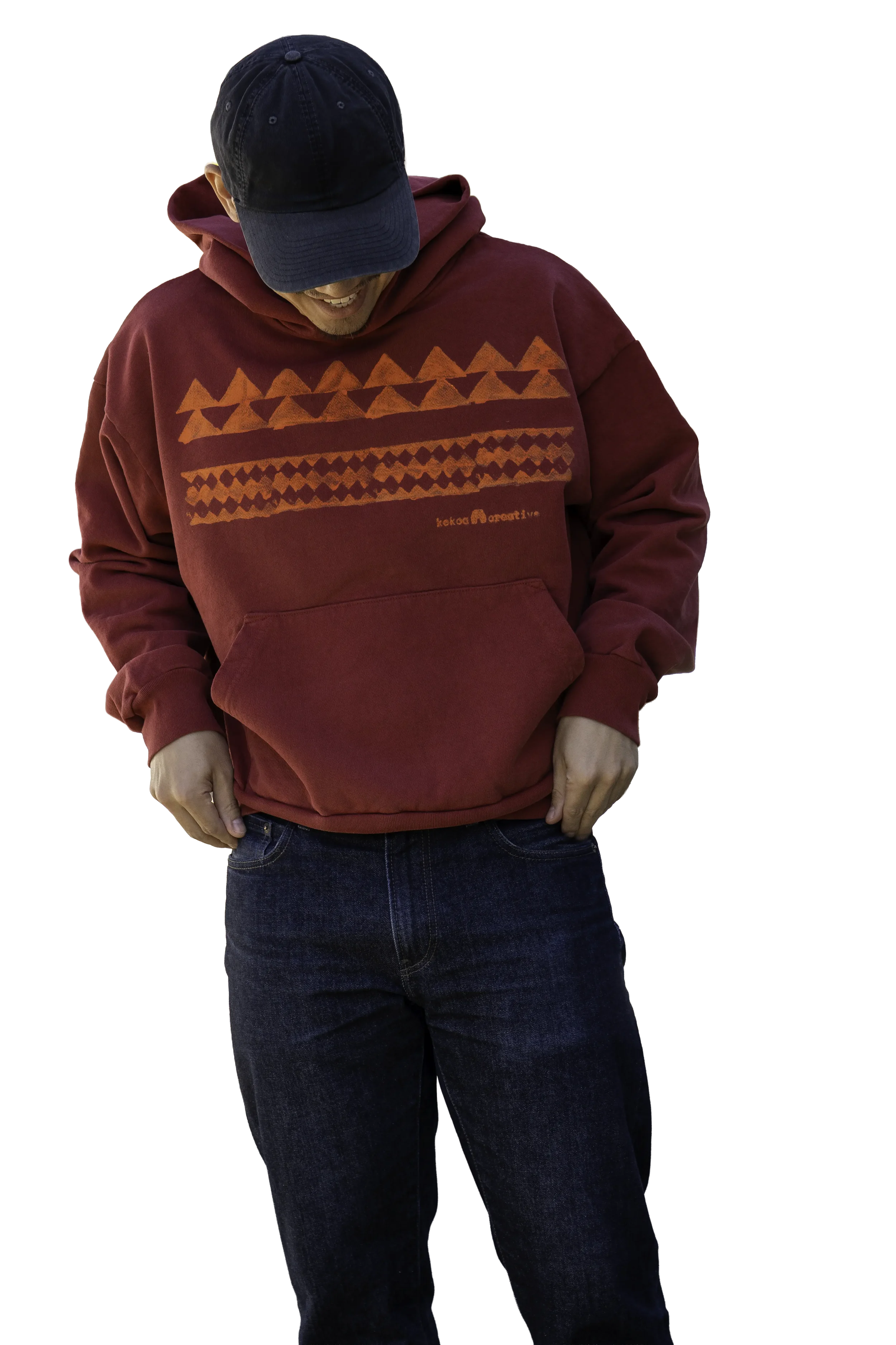 He Mano Ka Niho Trash Hoodie — ʻŌhelo Red (2026 Studio Edition)