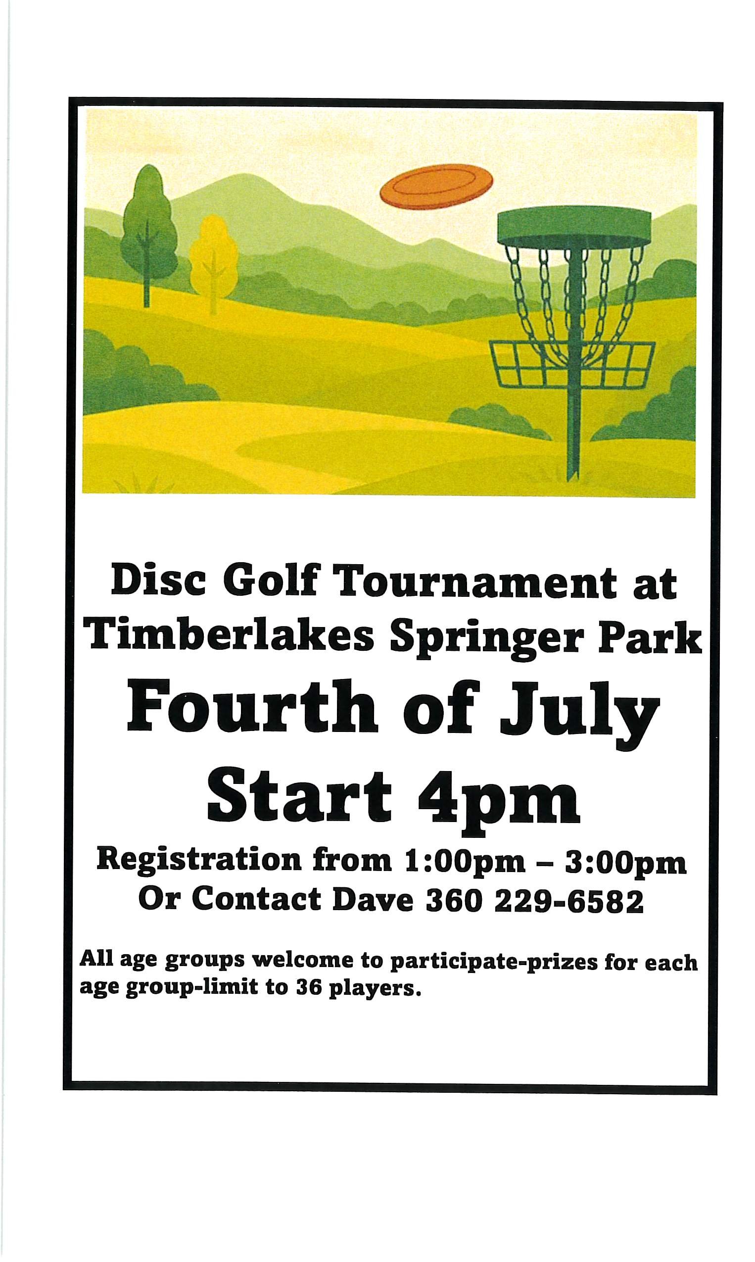 4TH of July DISC GOLF TOURNAMENT