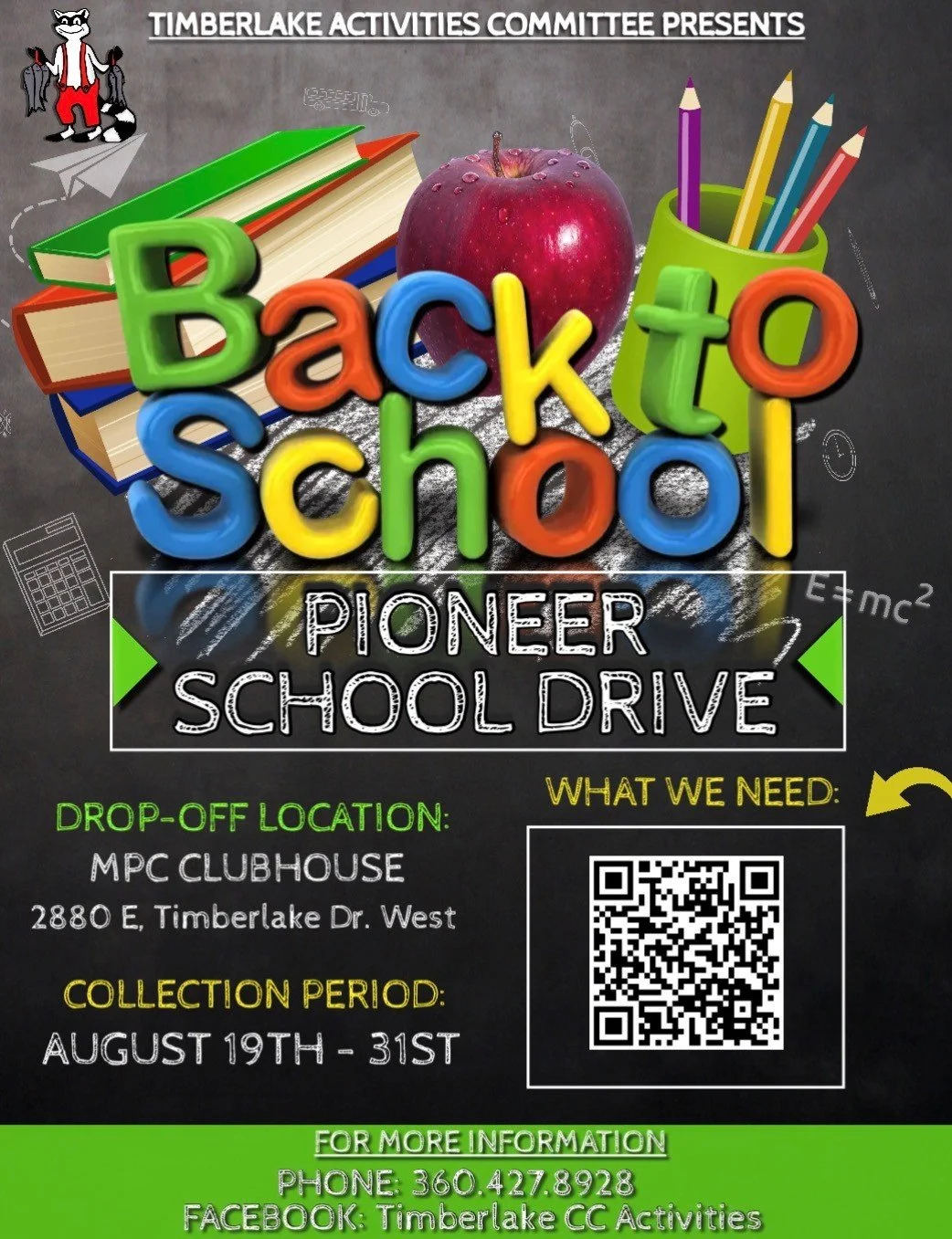 SCHOOL SUPPLY DRIVE!
