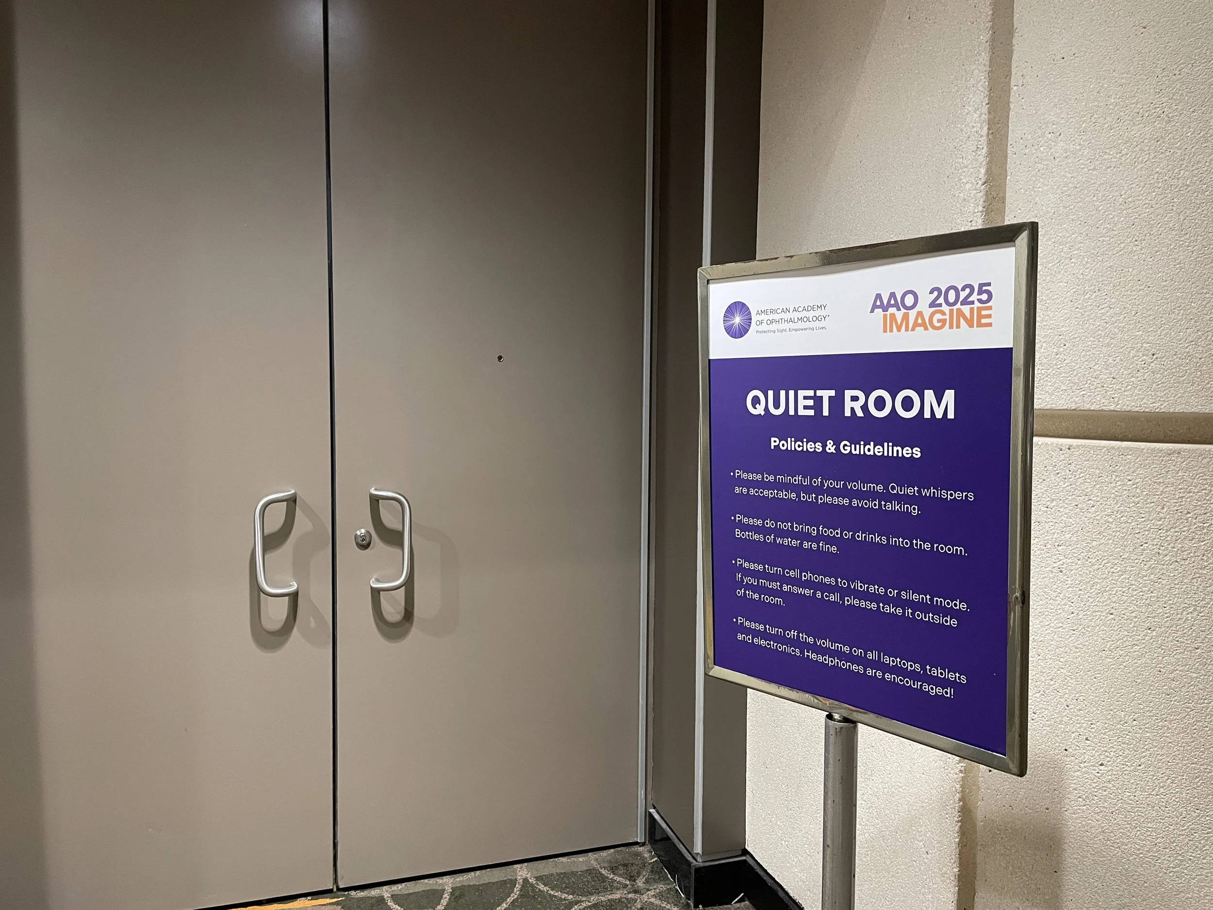 Quiet Room Door Signage