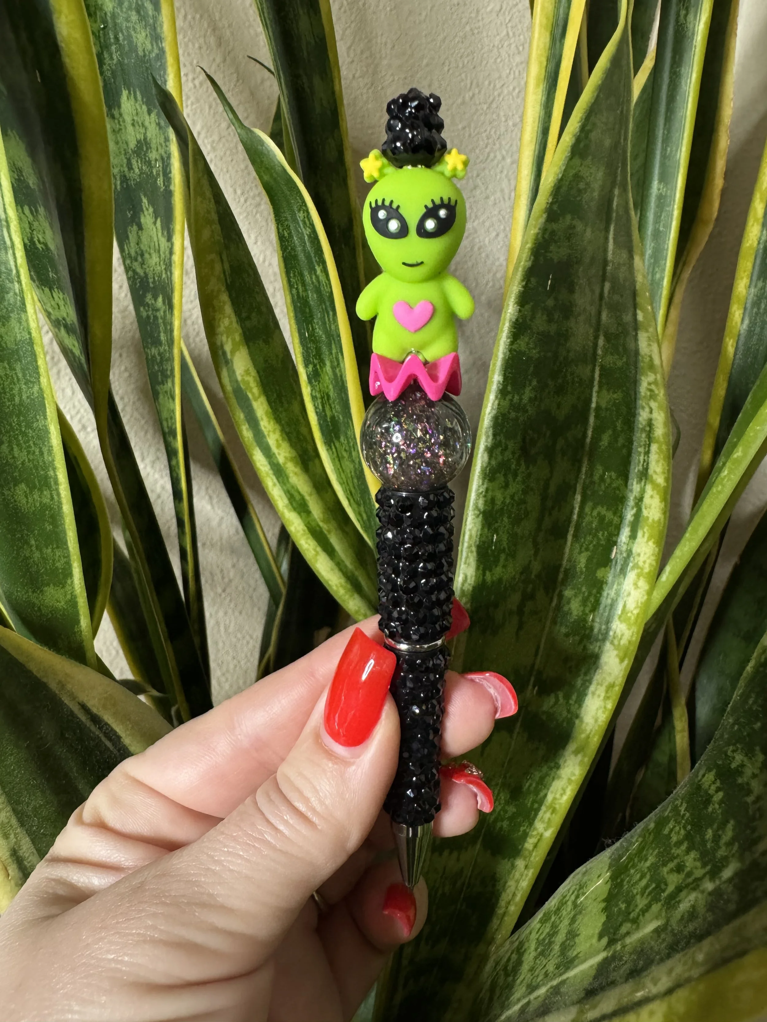 ALIEN GIRL RHINESTONE PEN