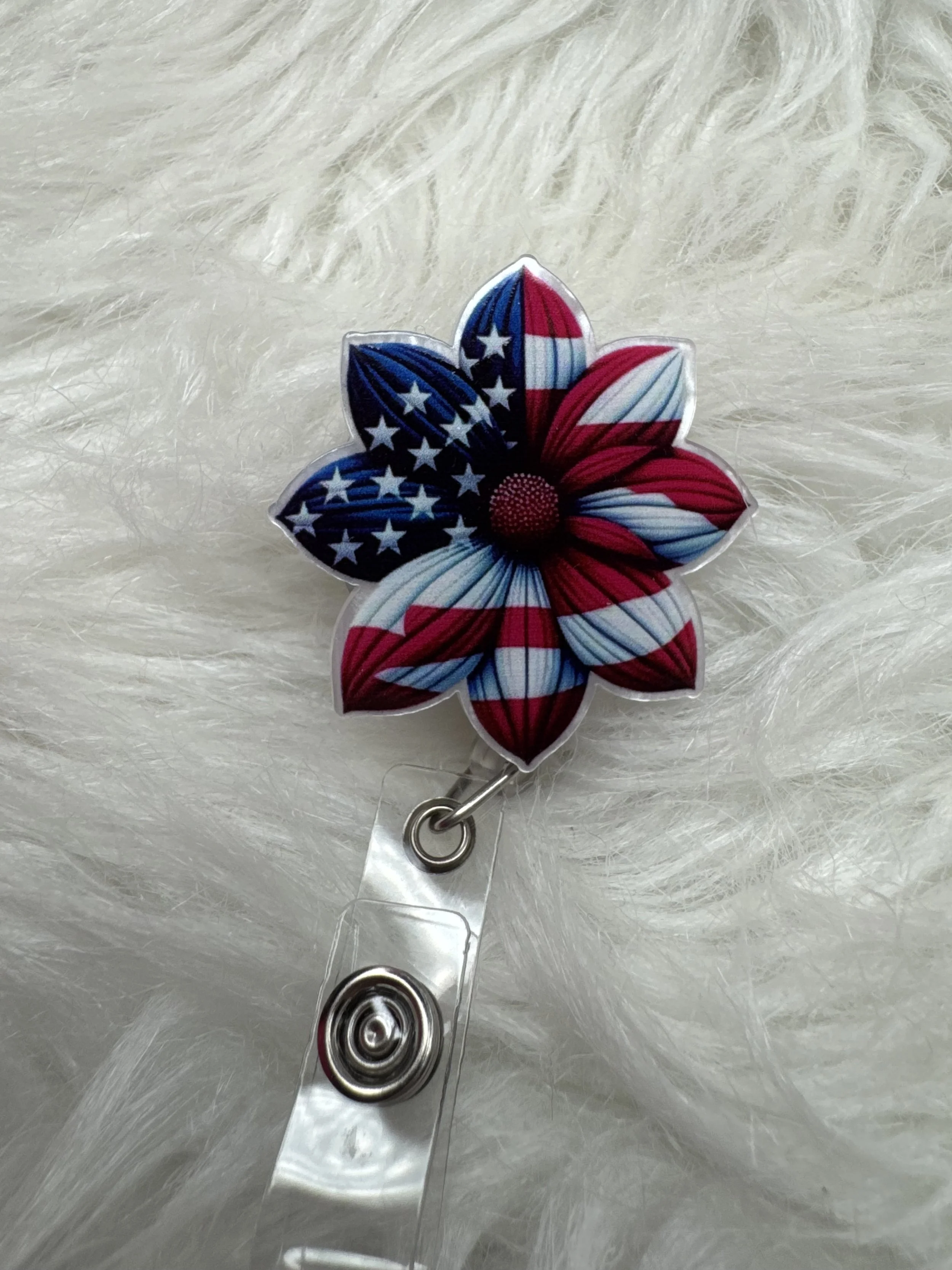 RED WHITE AND BLUE FLOWER