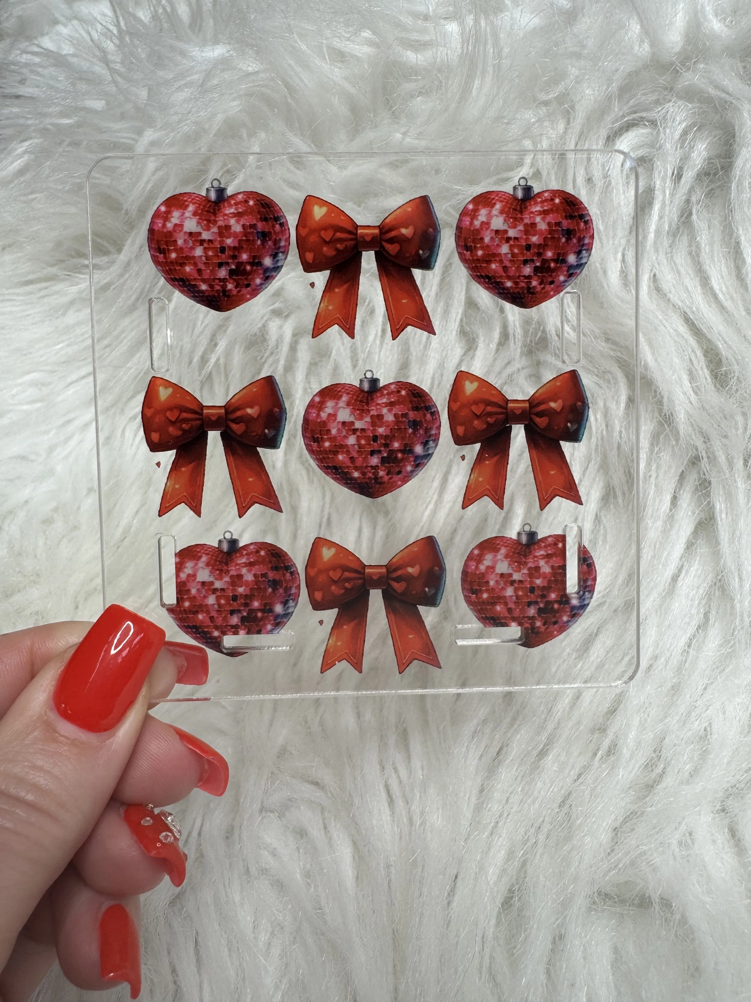 DISCO HEARTS WITH BOWS #700