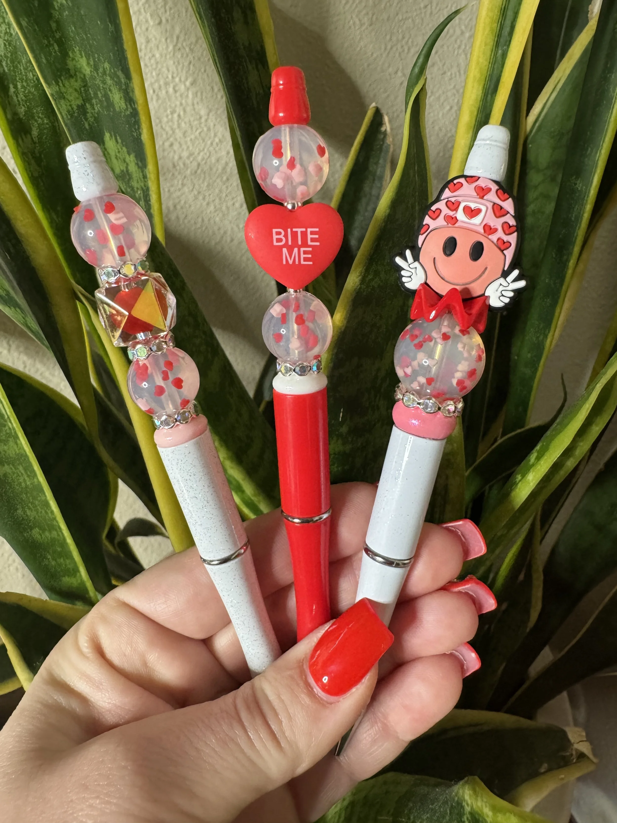 CONFETTI HEART TRIO, BITE ME HEART, LOVE SMILEY