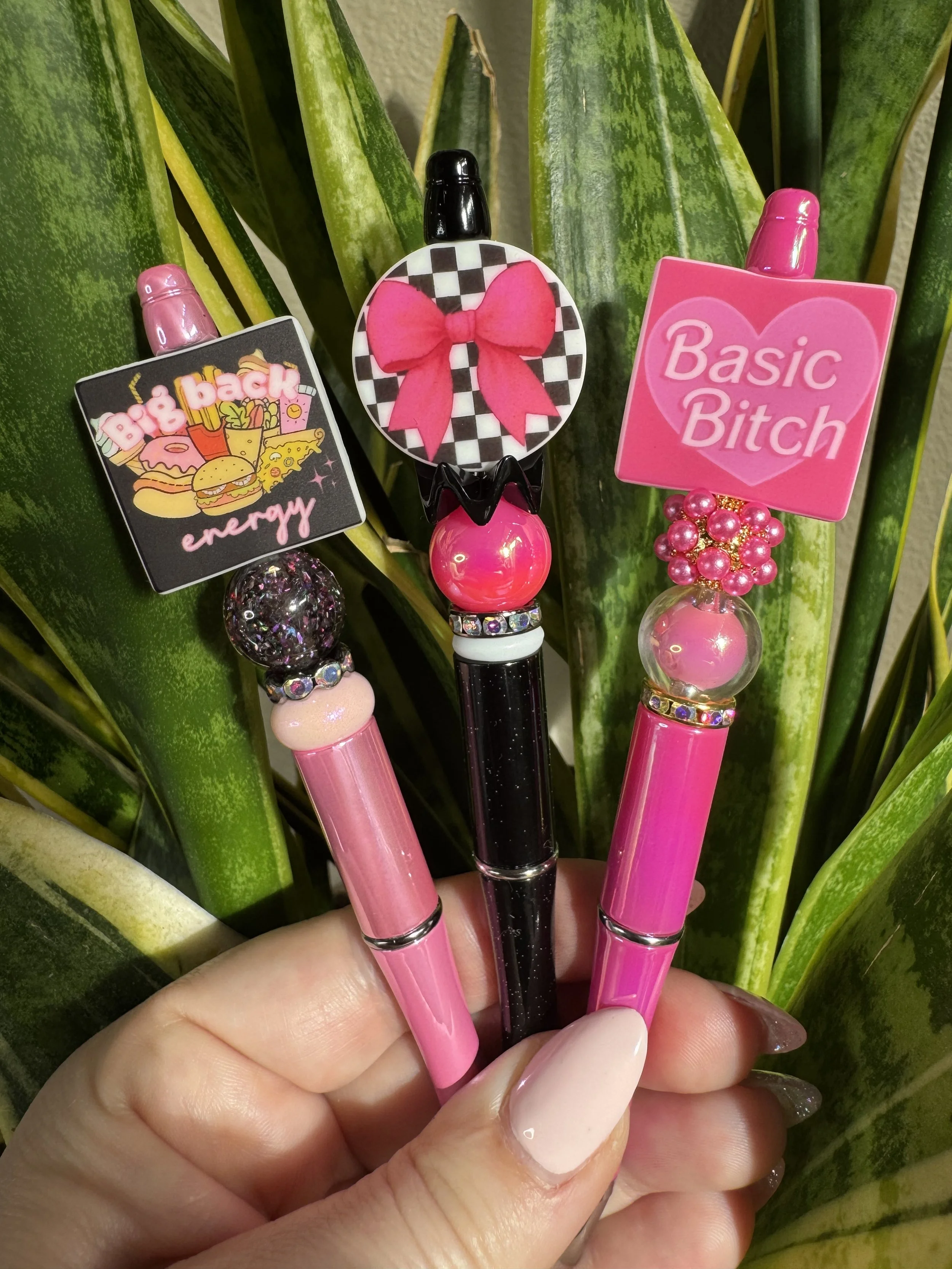 BIG BACK ENERGY , CHECKERS WITH BOW, BASIC BITCH