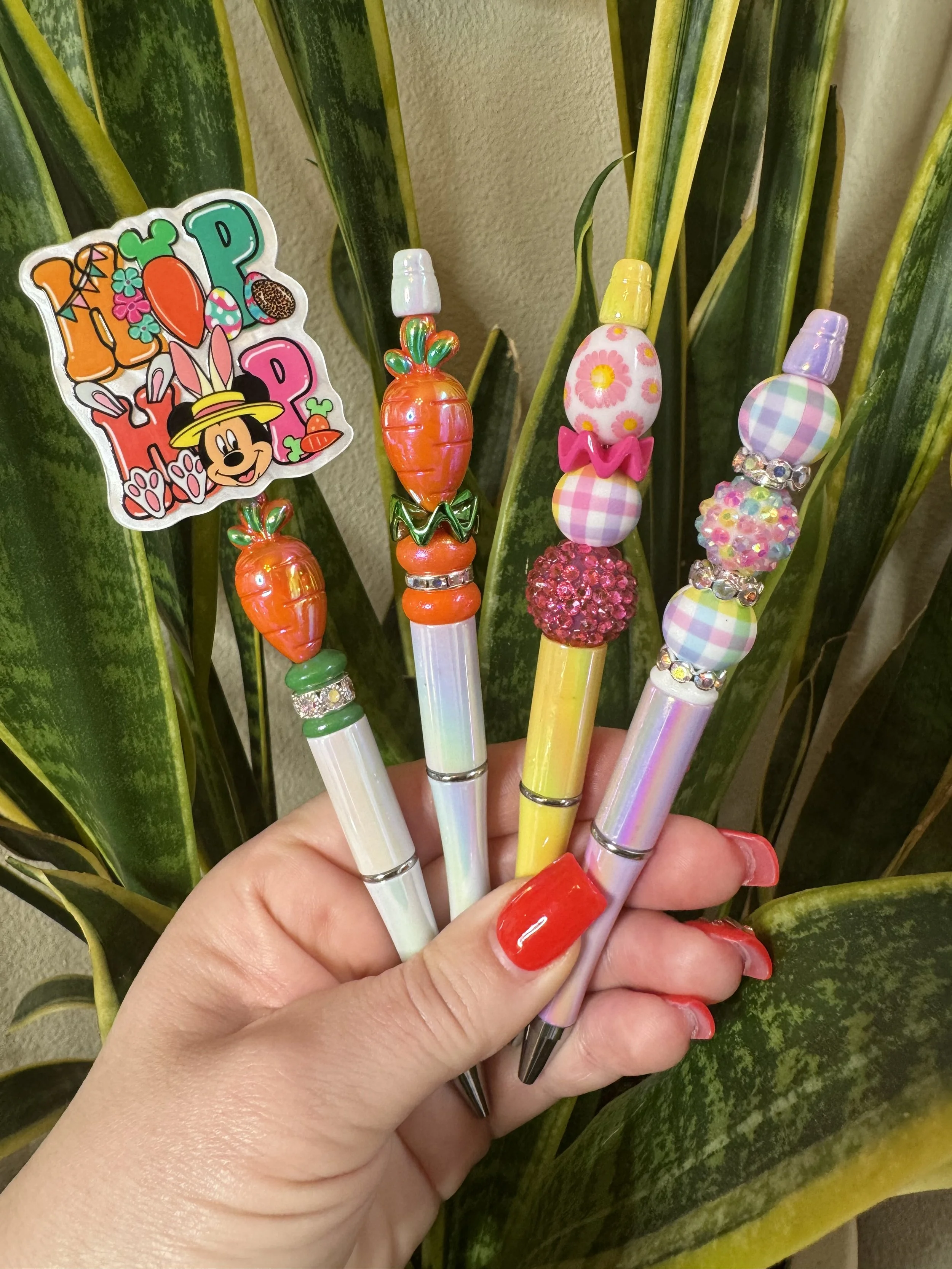 HIP HOP, CARROT, FLOWER EGG TRIO, PASTEL PLAID TRIO