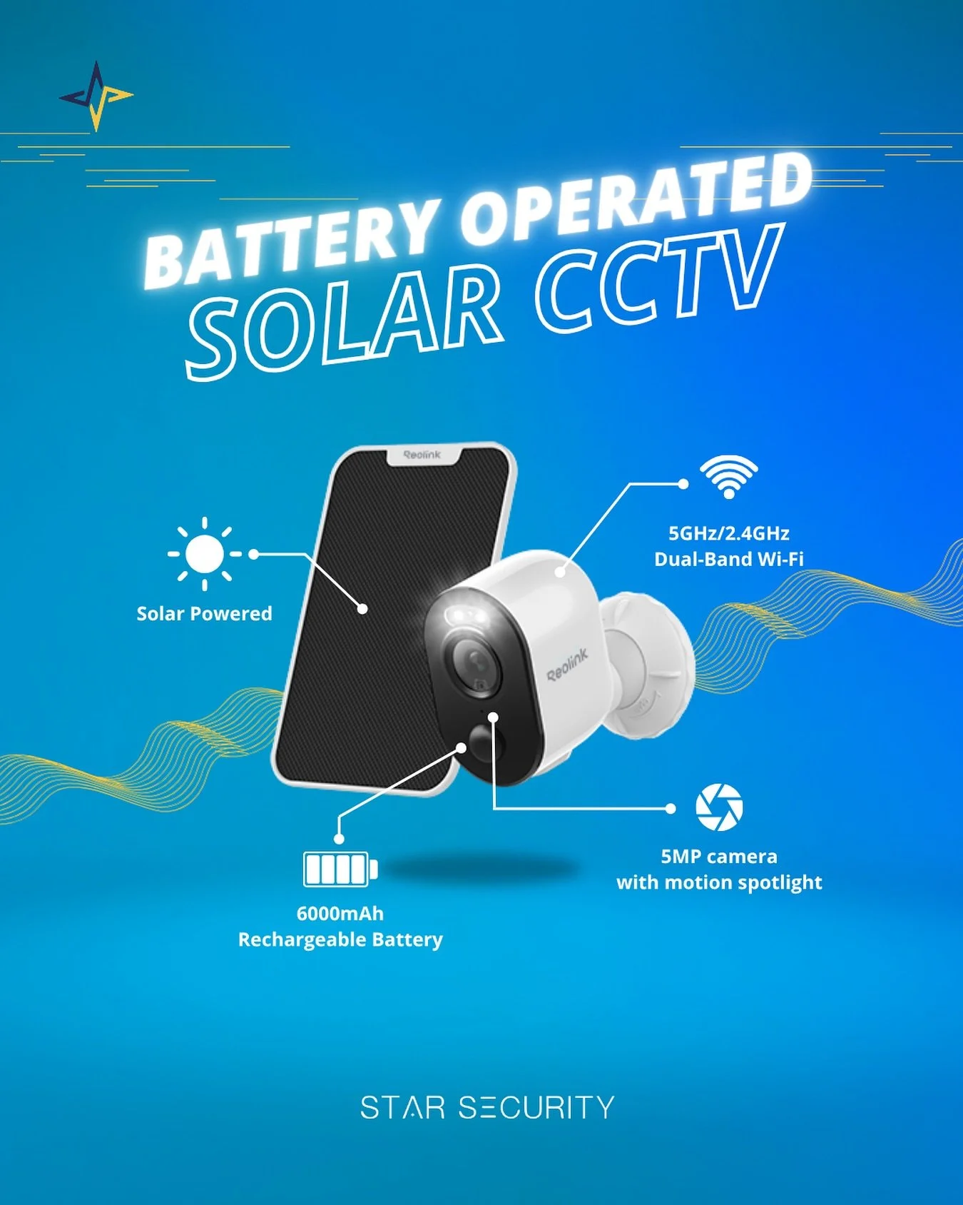 🔹 Project Highlight: Wire-Free CCTV for Landed Homes
Product: Reolink Battery-Powered Camera + Solar Panel
Brand: @reolink.sg 

☀️ No Power? No Problem.
Stay protected 24/7 with solar-powered, wire-free CCTV &mdash; ideal for areas without electrica