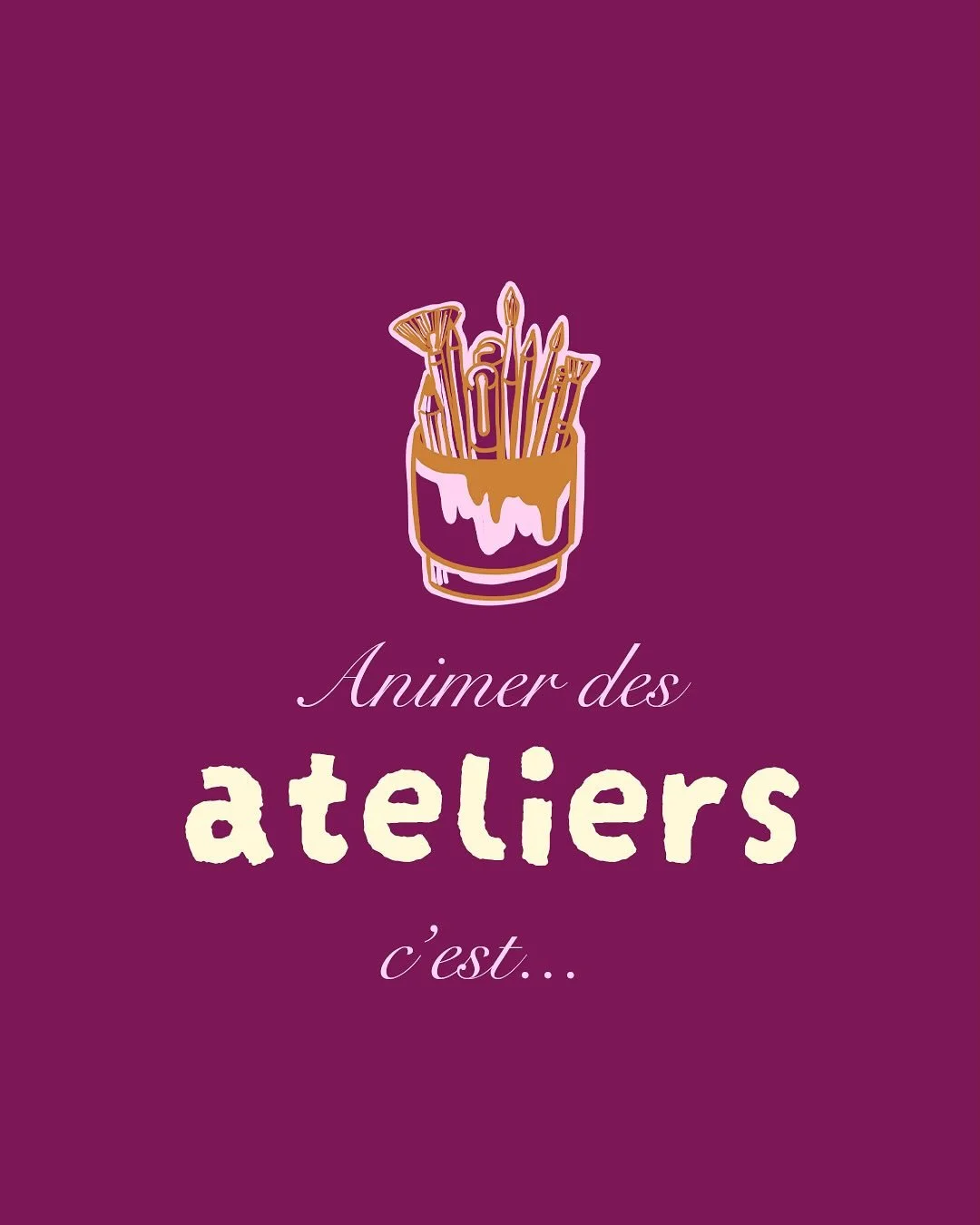 Animer des ateliers c&rsquo;est&hellip; ✨

📙Vous transmettre une passion qui m&rsquo;anime depuis toute petite ! Le dessin a toujours fait parti de moi, l&rsquo;envie de cr&eacute;er de mes propres mains est une immense fiert&eacute;. C&rsquo;est do