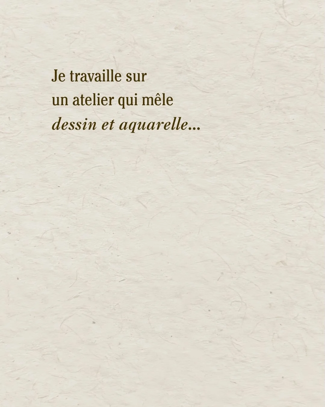 On continue un peu plus dans les r&eacute;v&eacute;lations&hellip;✨
.
Apr&egrave;s avoir anim&eacute; plusieurs ateliers aquarelle quand je le pouvais, vos retours et l&rsquo;&eacute;nergie que vous apportez en collectif m&rsquo;ont &eacute;norm&eacu