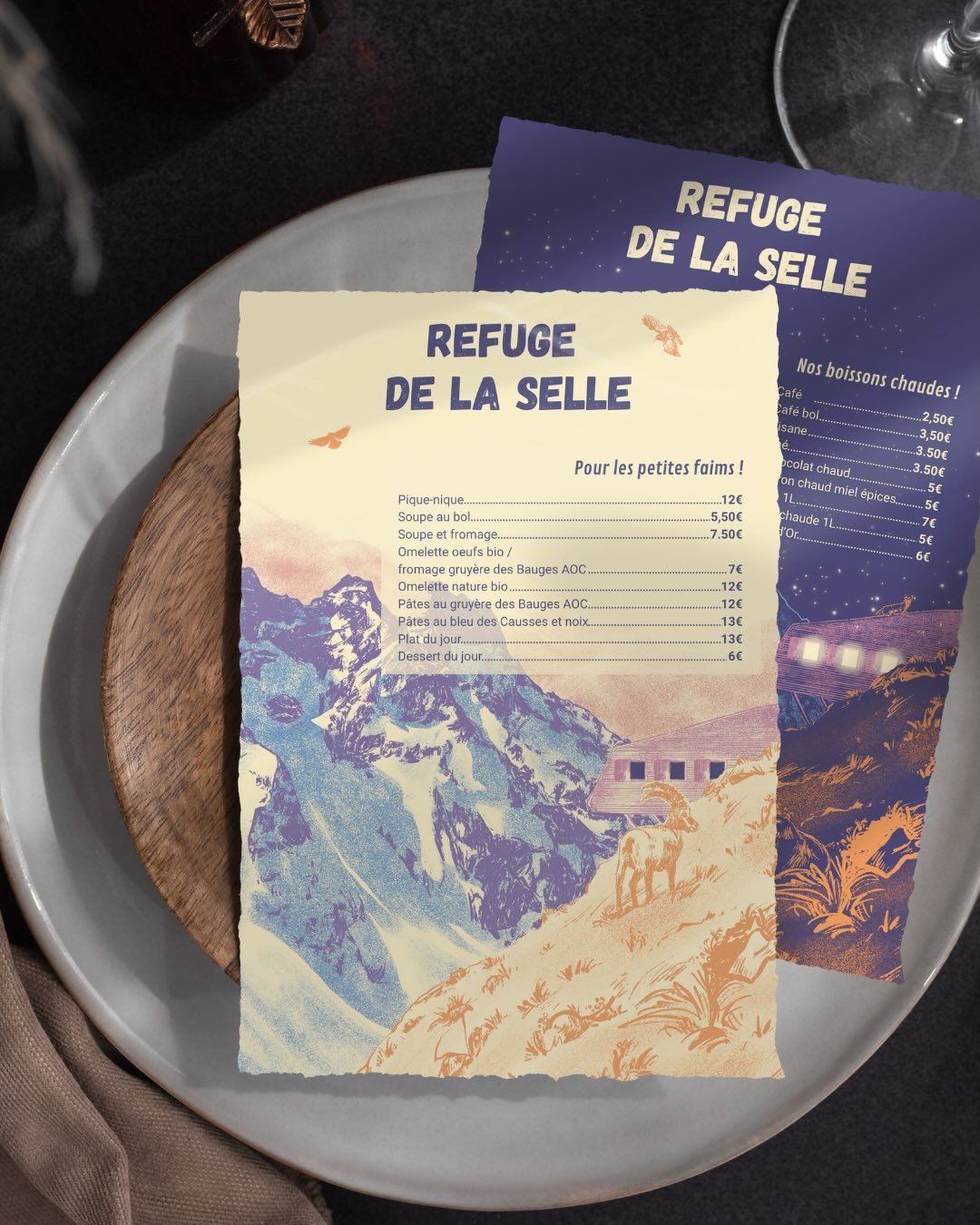 Nouveau projet montagne avec le @refugedelaselle 🏔️🌌🌄

Un immense merci &agrave; @noemiedagan une des gardienne du refuge pour ce projet !
Dessiner la montagne et la faune sauvage, c&rsquo;est ce que je pr&eacute;f&egrave;re ✨

D&rsquo;ailleurs, j