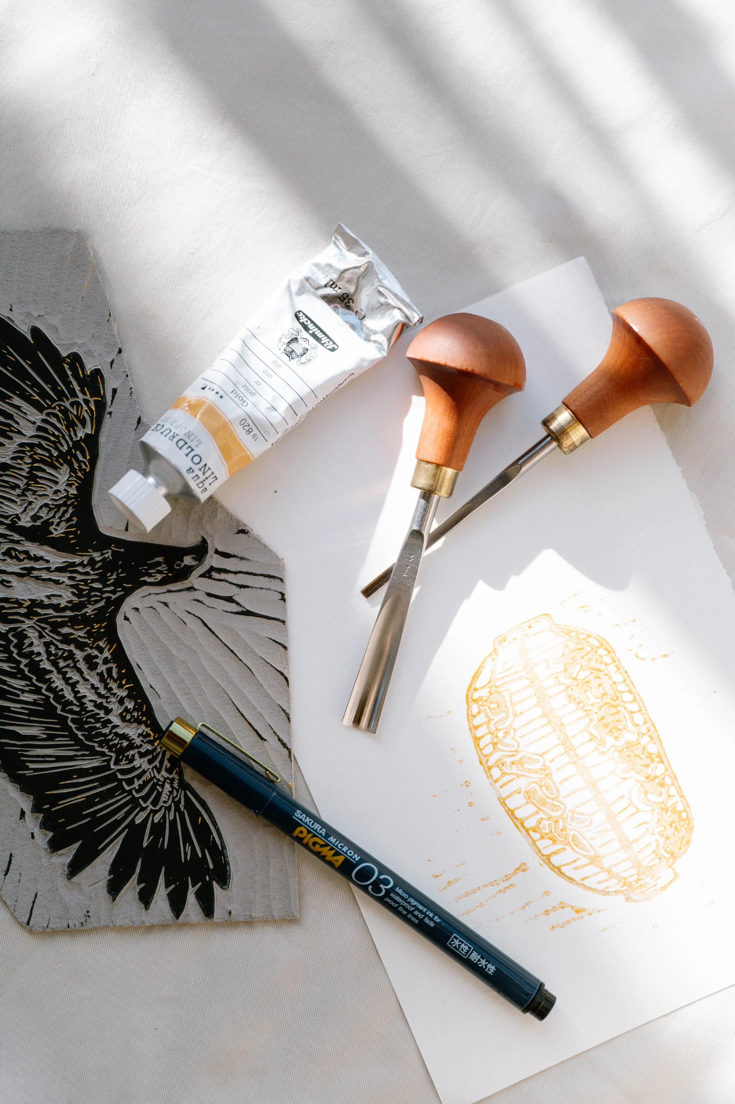 Linogravure avec Expression Sauvage - Camille Lopez Photographie