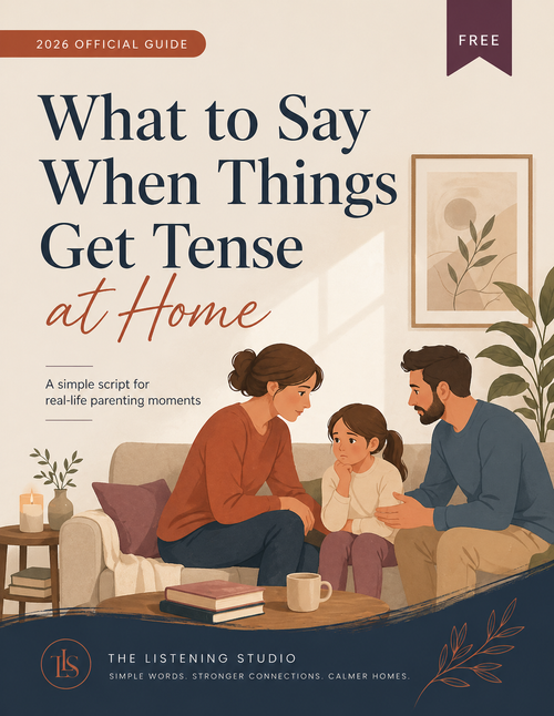 What to Say When Things Get Tense at Home free guide cover