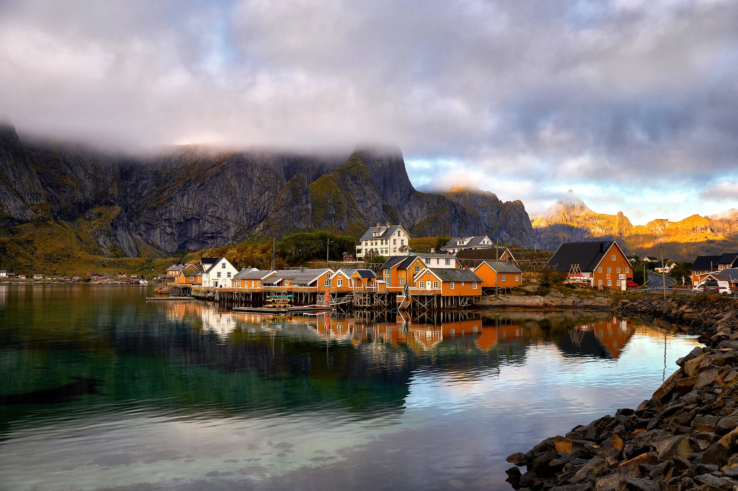 View on Sakrisoya, Lofoten, Norway
