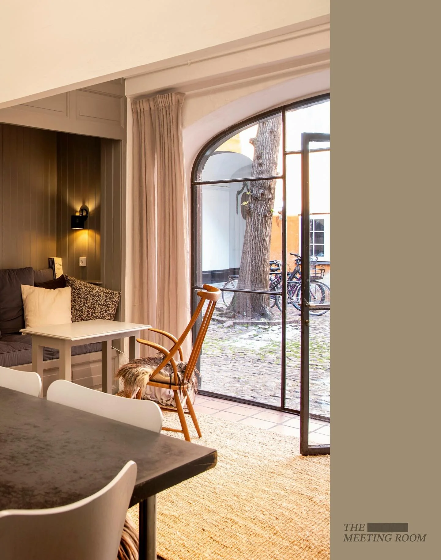 Hidden in a charming, light-filled room tucked inside a quiet courtyard in the heart of Copenhagen.