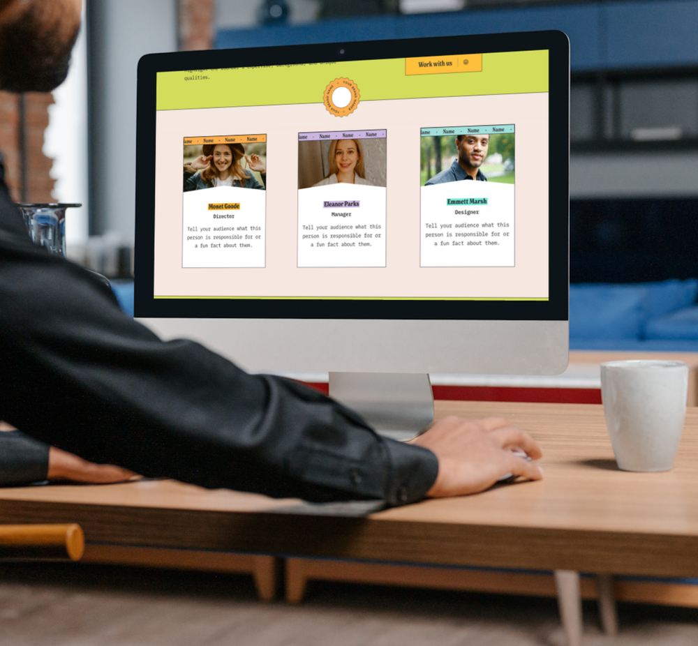 Colorful Squarespace website template for service business — Ciel Lumiere