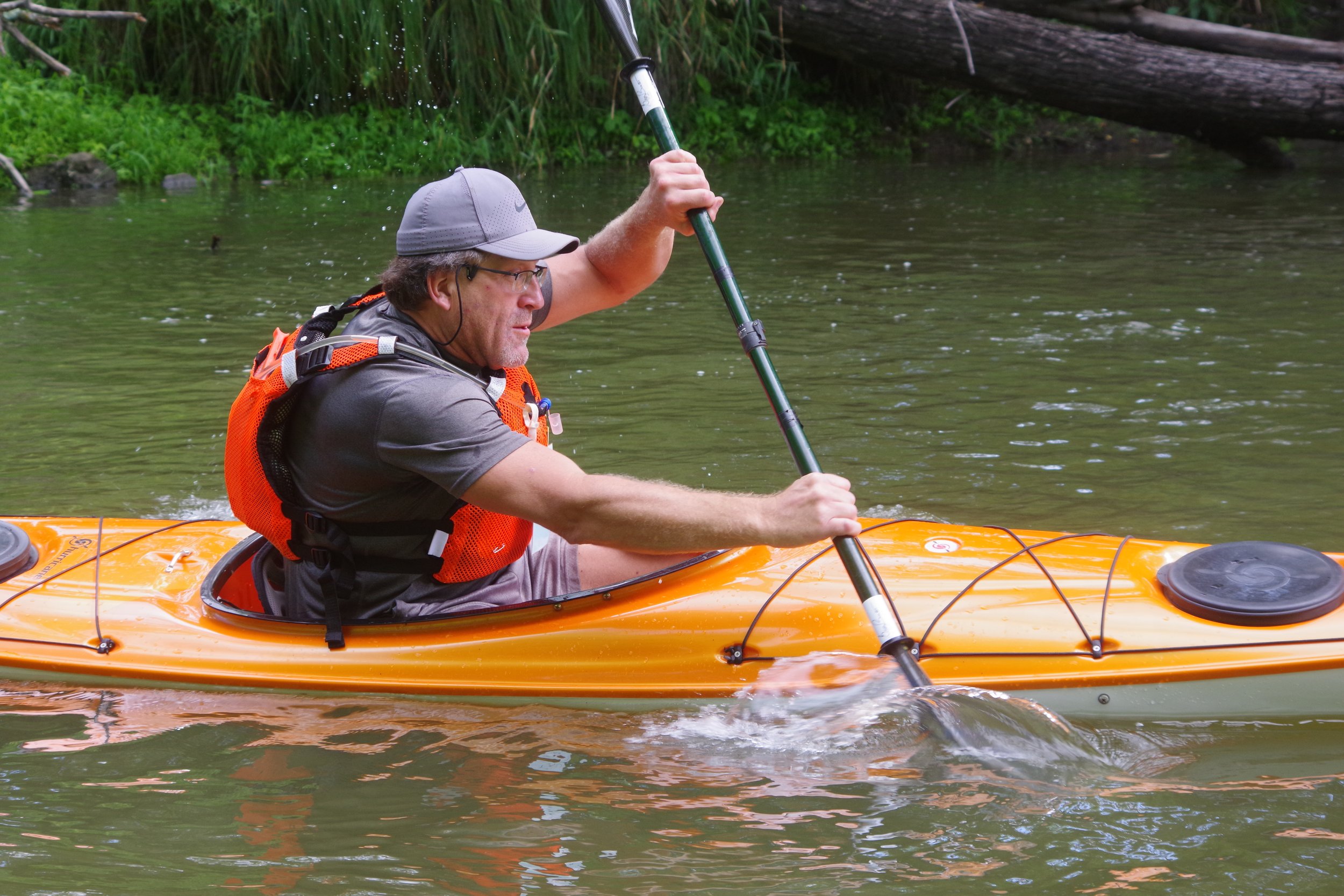 men's kayak winner Brian Drapes