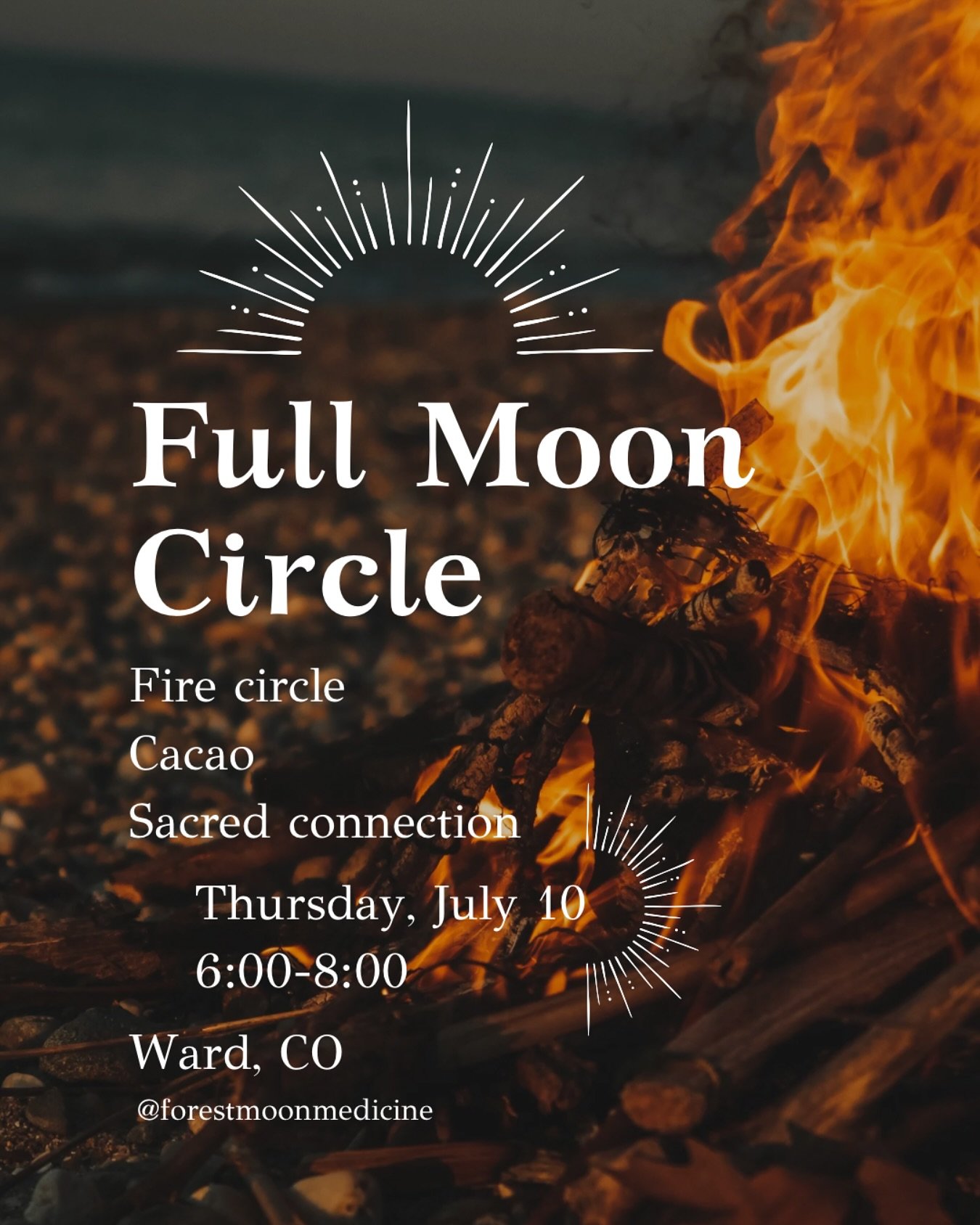 Full moon, sacred fire, heart-opening cacao.
Join us 7/10 in the forest 🌕🔥🍫
Link in bio to save your spot.

#fullmooncircle #cacaoceremony #sacredfire #goddesscircle #bouldercolorado #spiritualgathering #forestceremony #womenwhogather #fullmoonrit
