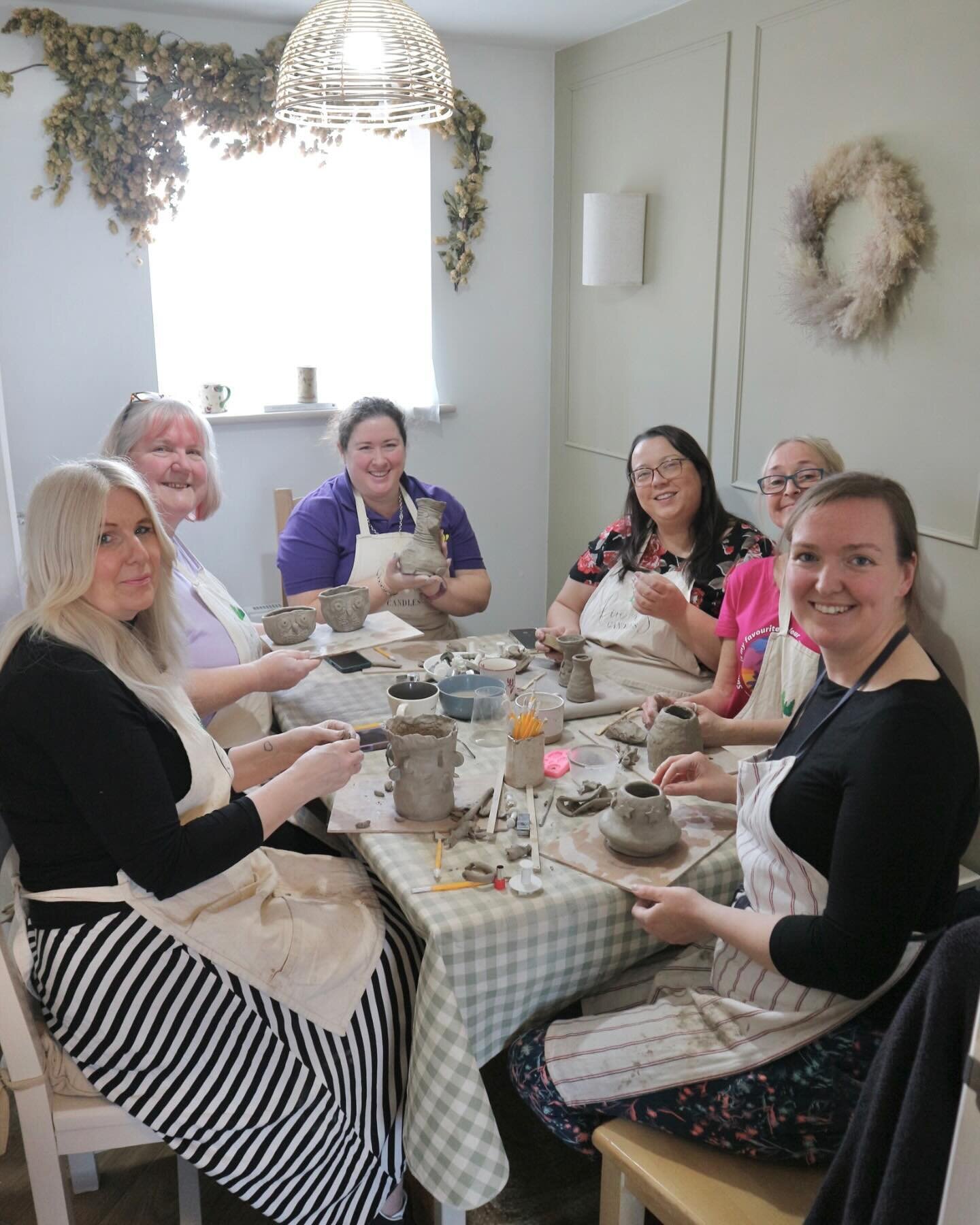 We hosted a Spring Vases Pottery Workshop this afternoon for Bedford &lsquo;Oh My Ladies&rsquo; Meet Up. What beautiful creations they all made, well done ladies! 🏺Thank you so much for joining us. 

If you were interested in booking a Private Works