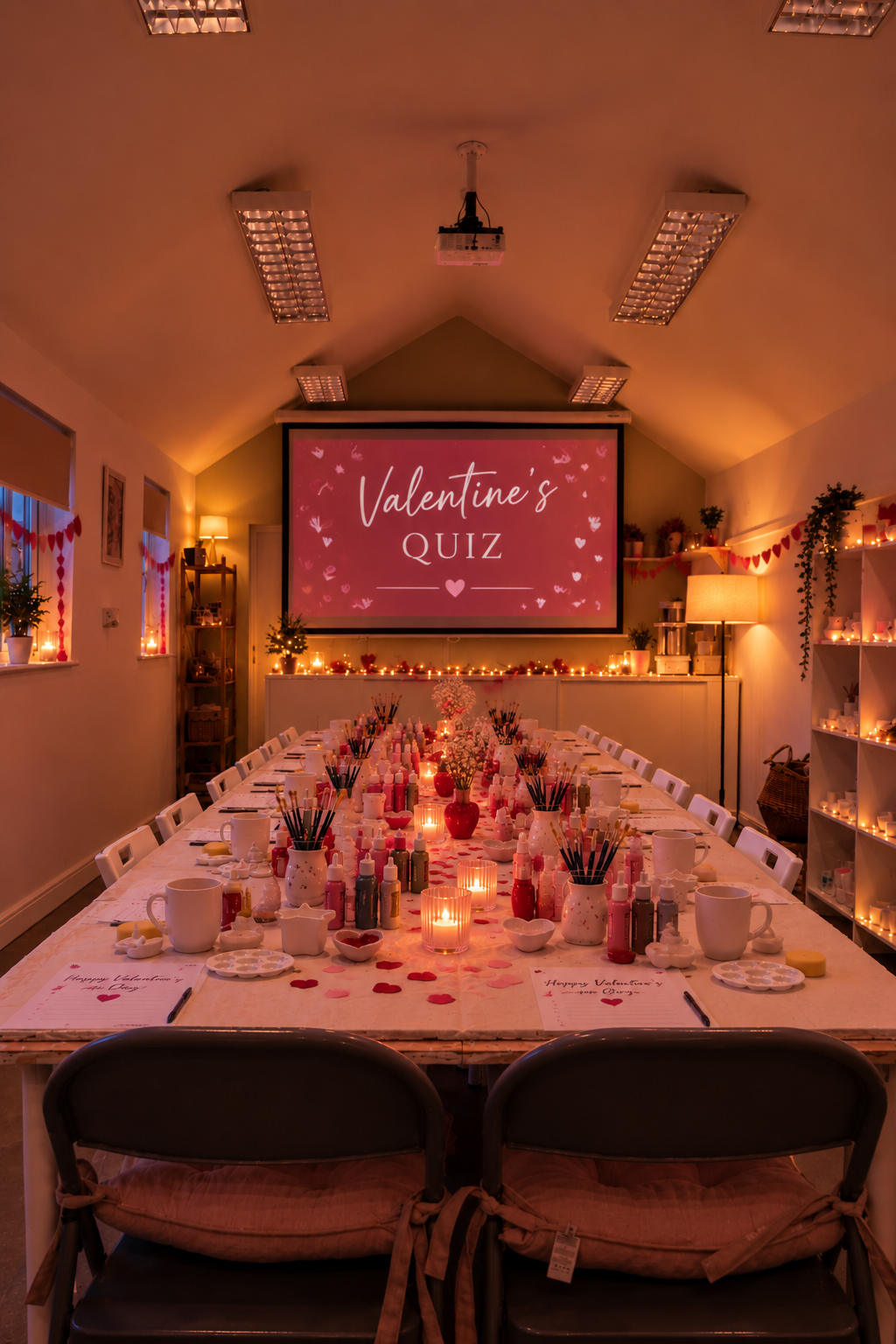Valentine’s & Galentine’s Quiz Night & Pottery Painting