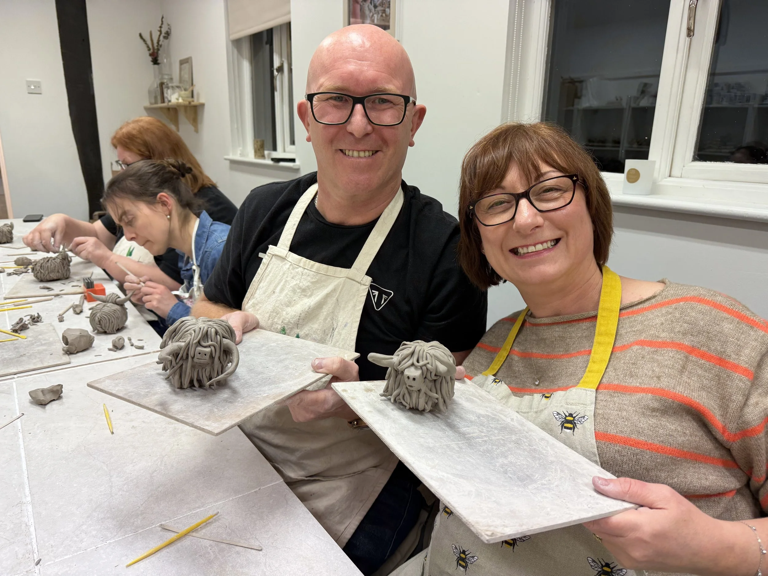 Highland Cow Pottery Workshop