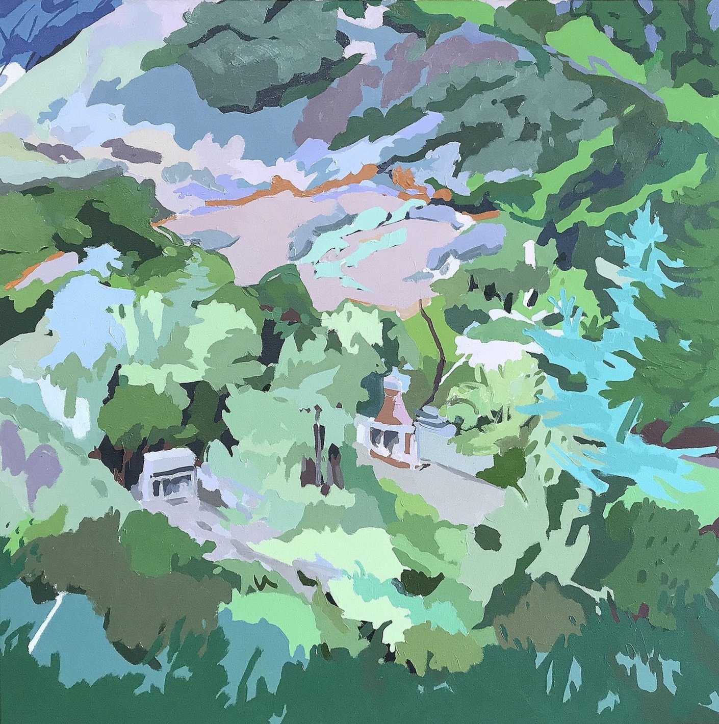 Roberts' Home (Solstice Canyon)
Oil on Canvas
36x 36"