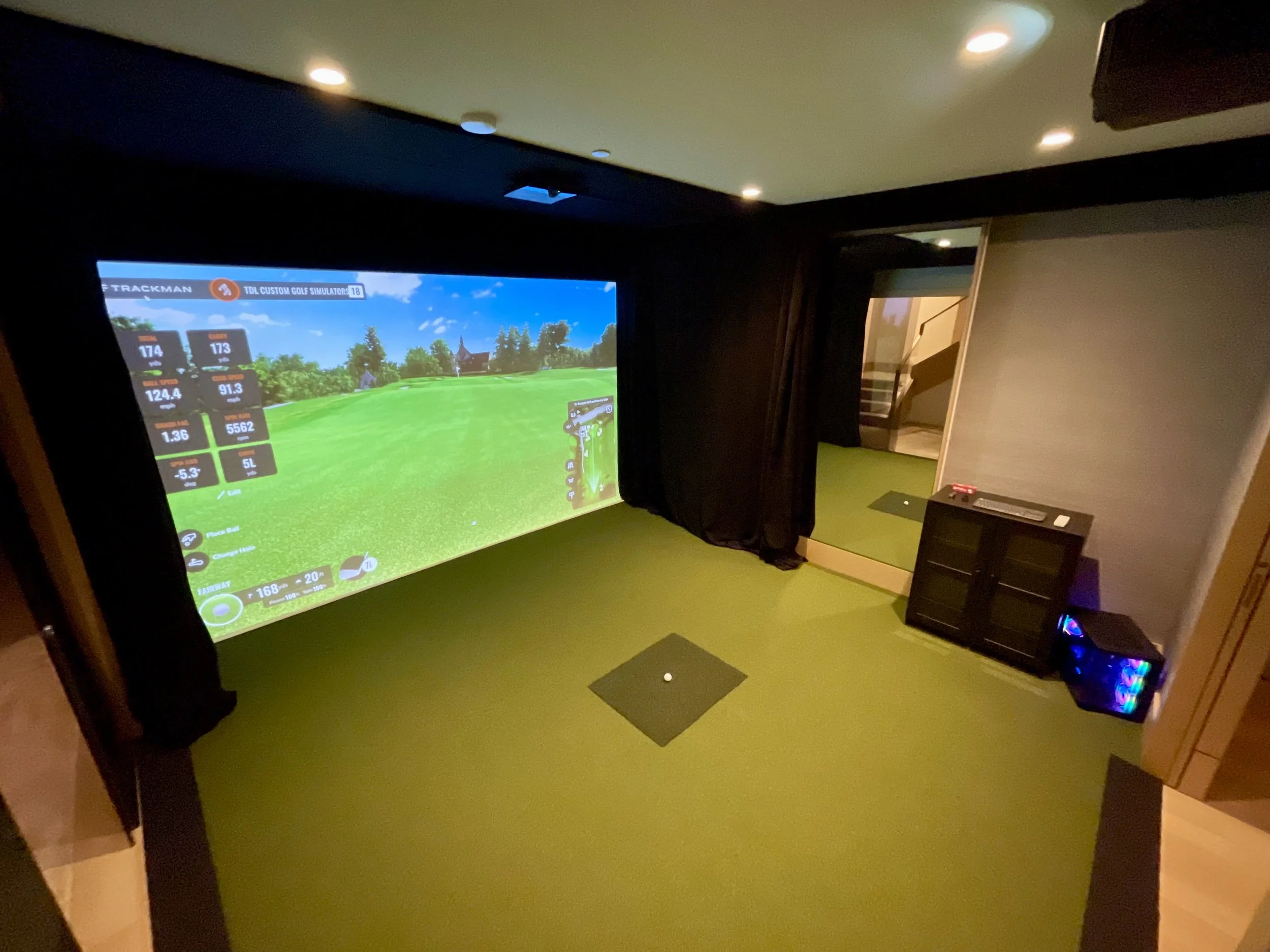 West Van Custom Trackman iO Build — TDL Custom Golf Simulators