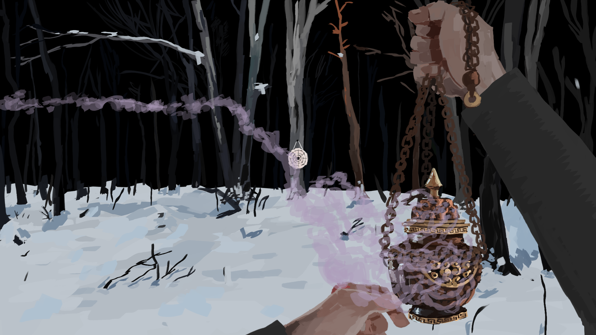 The censer serves as a navigation tool, it shows the direction of the next important quest item.