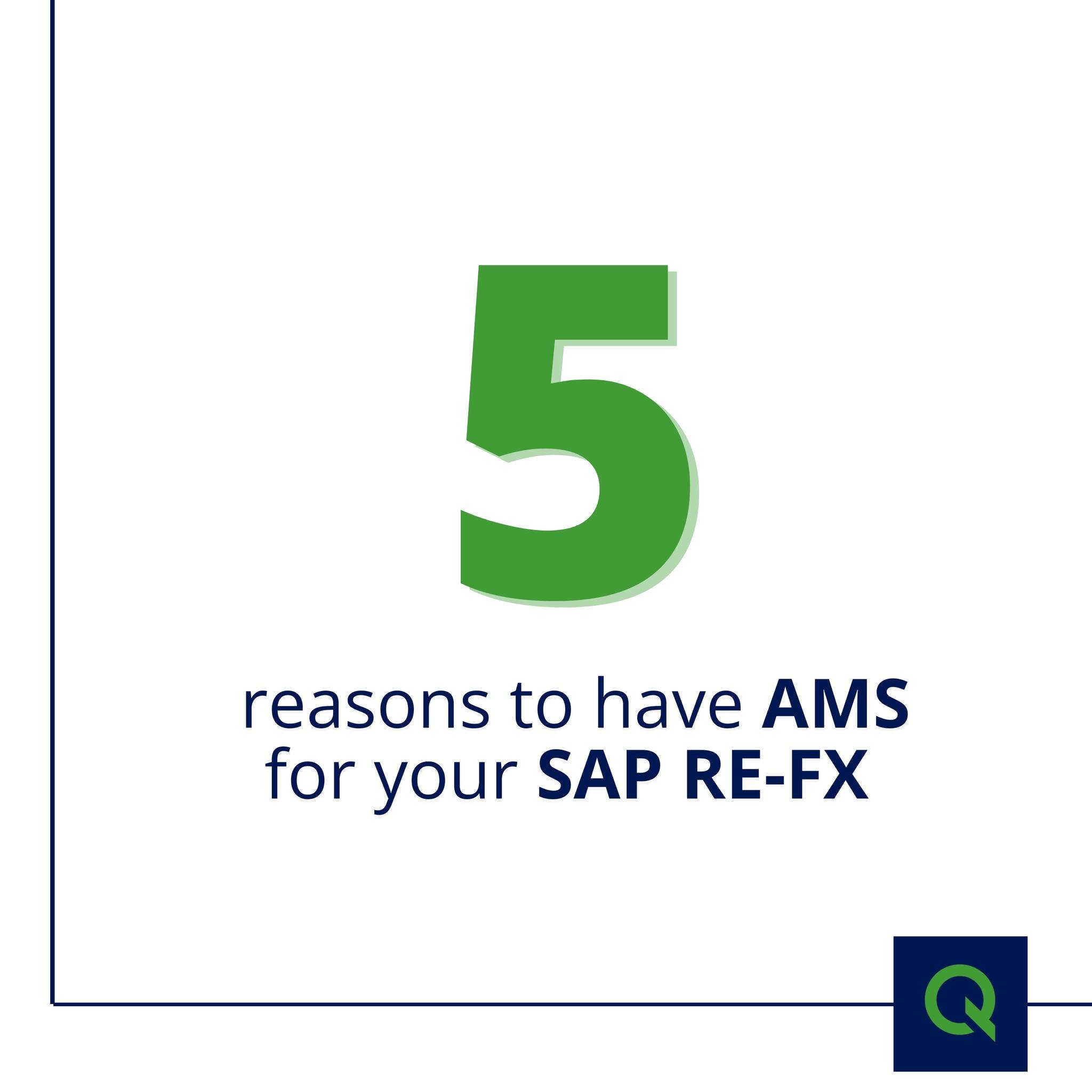 Anticipate challenges after SAP RE-FX implementation with a high level of proficiency by having AMS for SAP RE-FX. We can support you with Level 1, Level 2, &amp; Level 3, including accounting and calculation questions, with the Existence of Service 