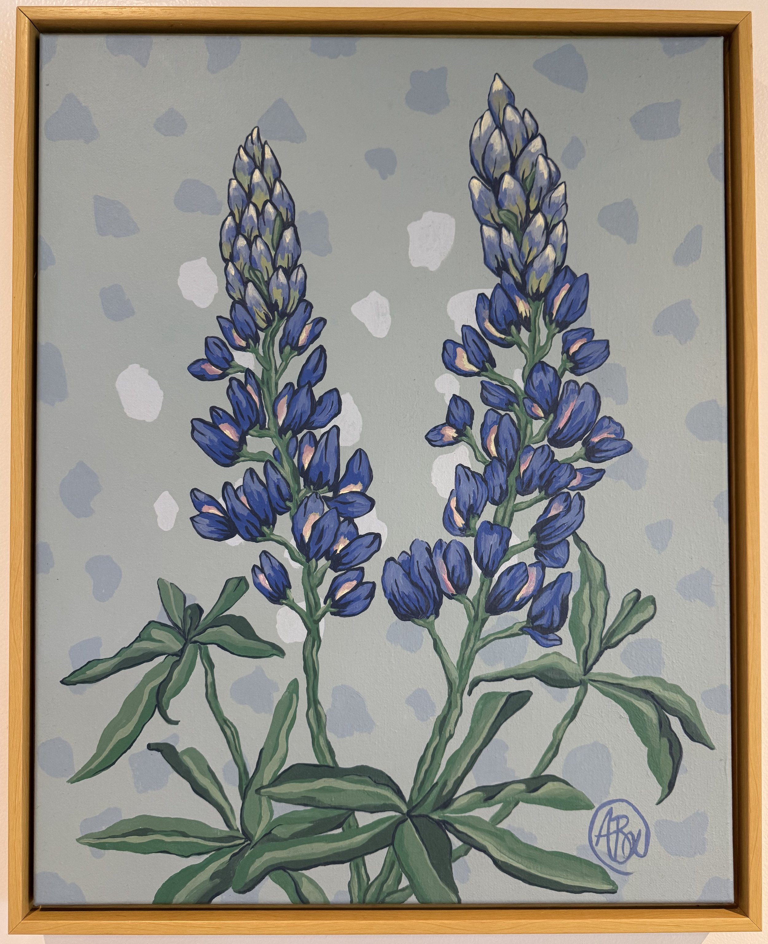 DottedSkyBlossom16x20naturalframeclose.jpg