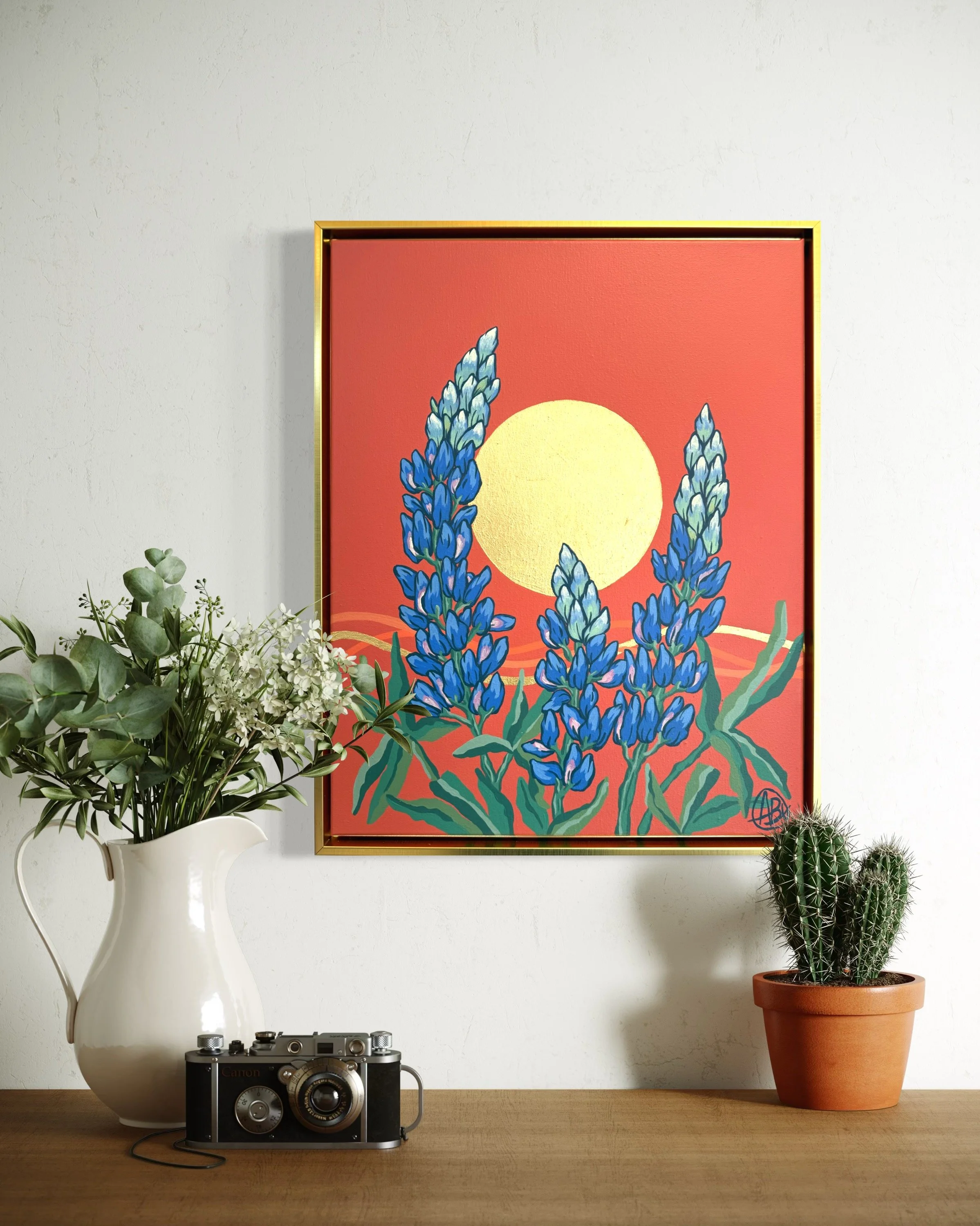 SunfireBlossomgold16x20staged.JPG