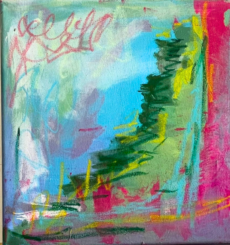 "Atardecer en Durango"
Acrílico, pasteles y aerosol sobre lienzo.
Acrylic, spray paint and oil stick on canvas.
30 x 30 cm
12 x 12 in
2026
$500 USD