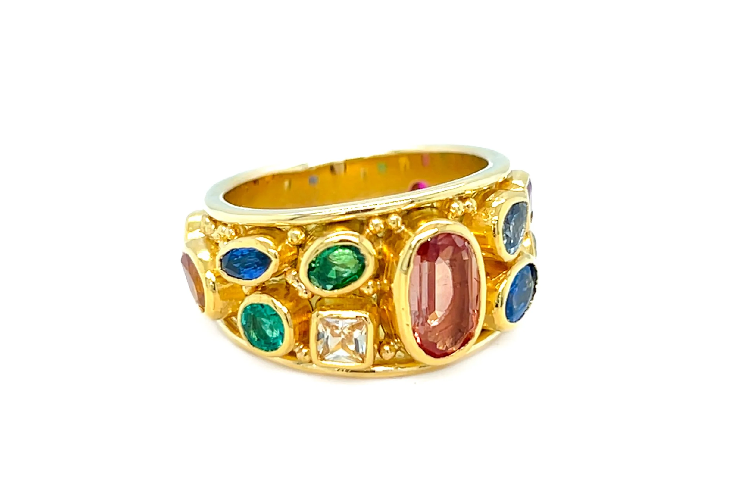 Multi Colored Sapphire Ring