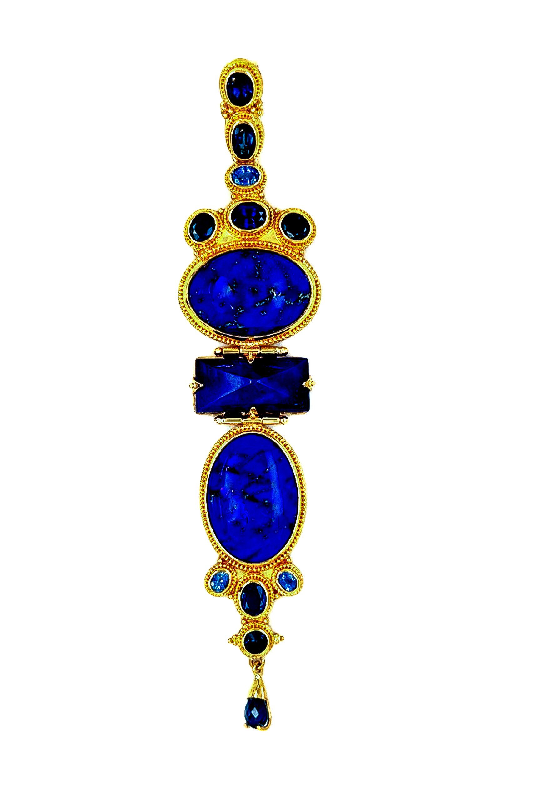 Lapis and Sapphire Pendant