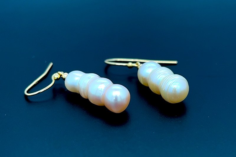 Biwa Pearl Earrings