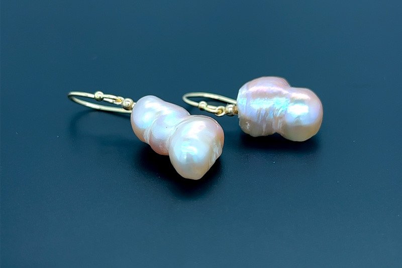 Biwa Pearl Earrings