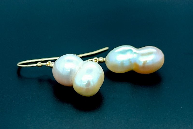 Biwa Pearl Earrings