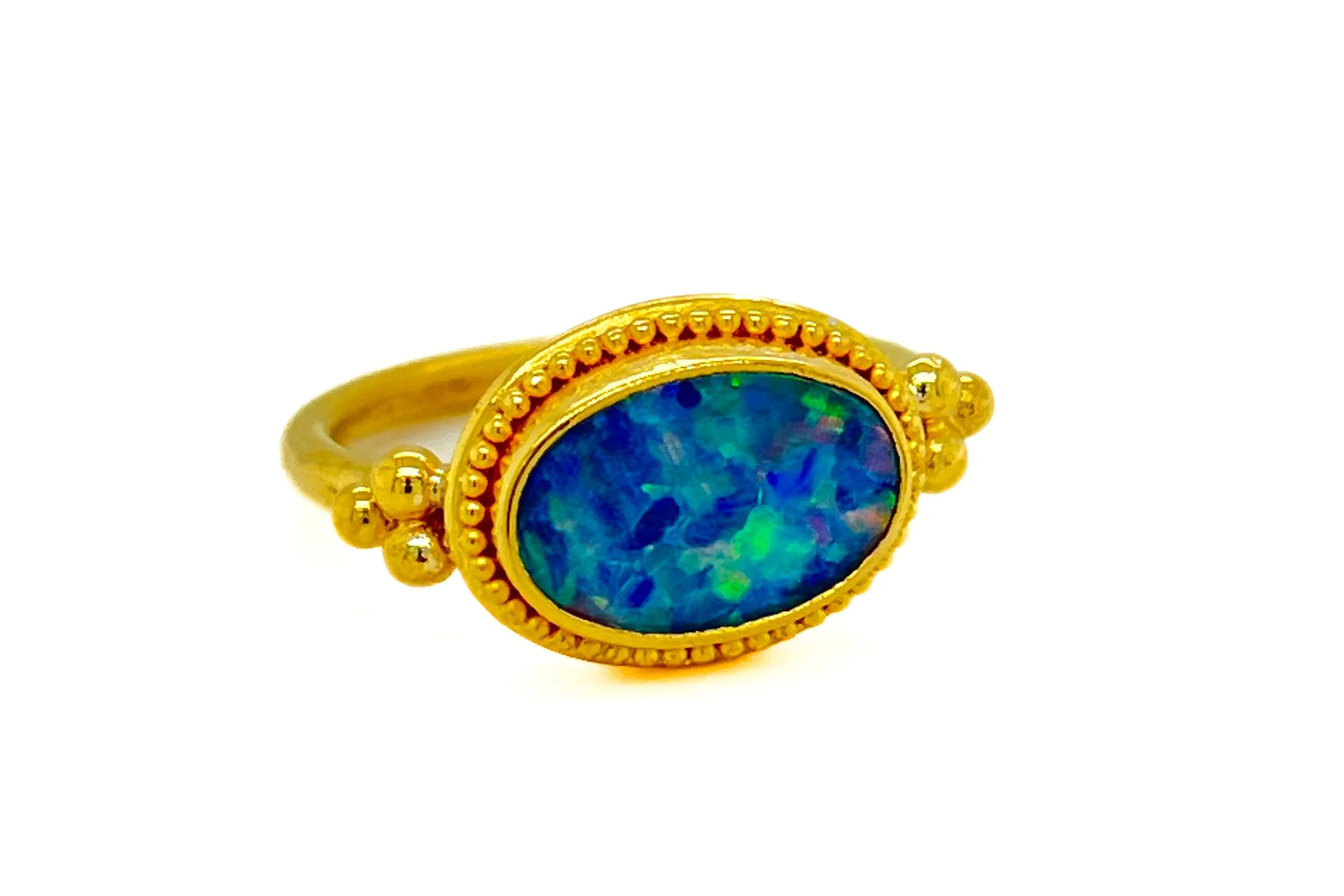Black Opal Ring