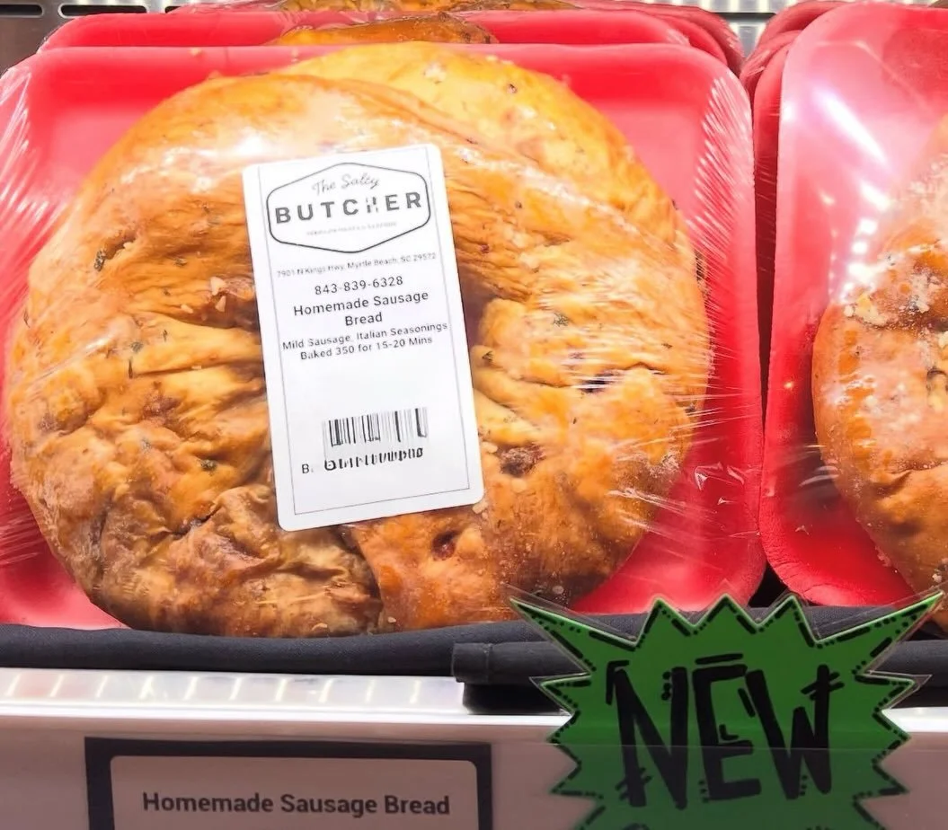 Say hello to our new favorite bite! Our NEW freshly made sausage bread- stuffed with milk sausage, garlic and Italian seasoning! Add a side of our homemade marinara and you&rsquo;ve got butcher shop style comfort food!

#thesaltybutcher #saltybutcher