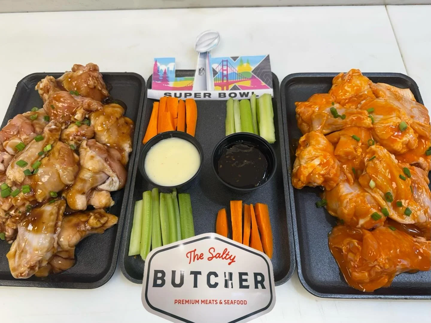 Tailgate vibes without leaving home! From saucy wings to tender ribs, we&rsquo;ve got your game-day favorites covered! Come by and see us!

#thesaltybutchermb #localbutcher #Super Bowl #gamedayeats #shoplocal