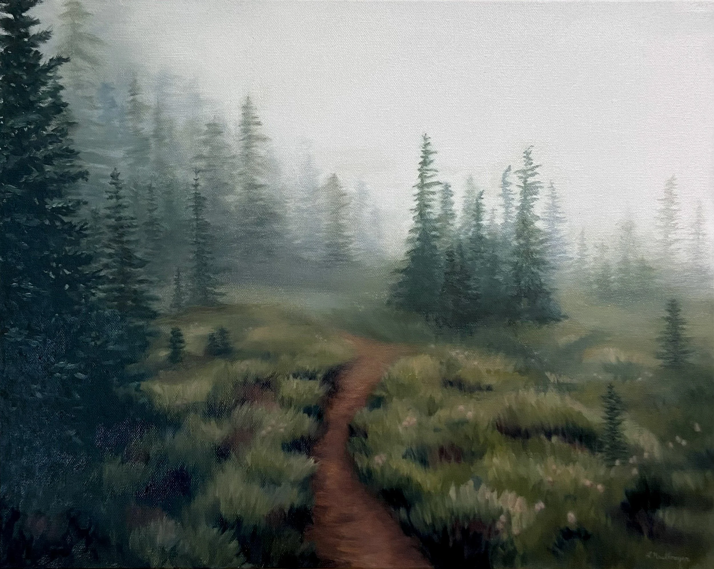 Into the Mist - Oil on Canvas - 16x20-.jpg