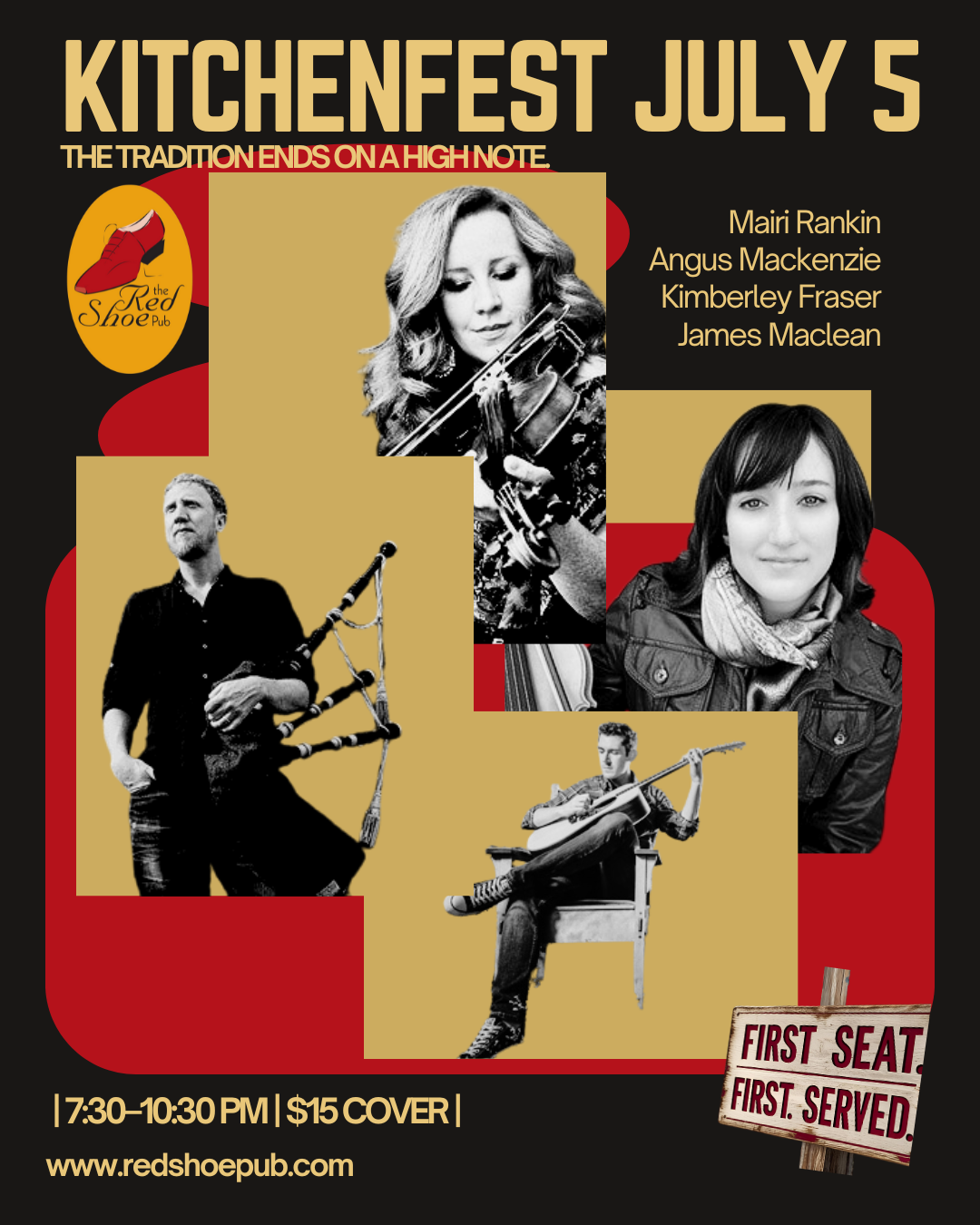 🎶 KitchenFest – Final Night at The Red Shoe Pub | $15 Cover