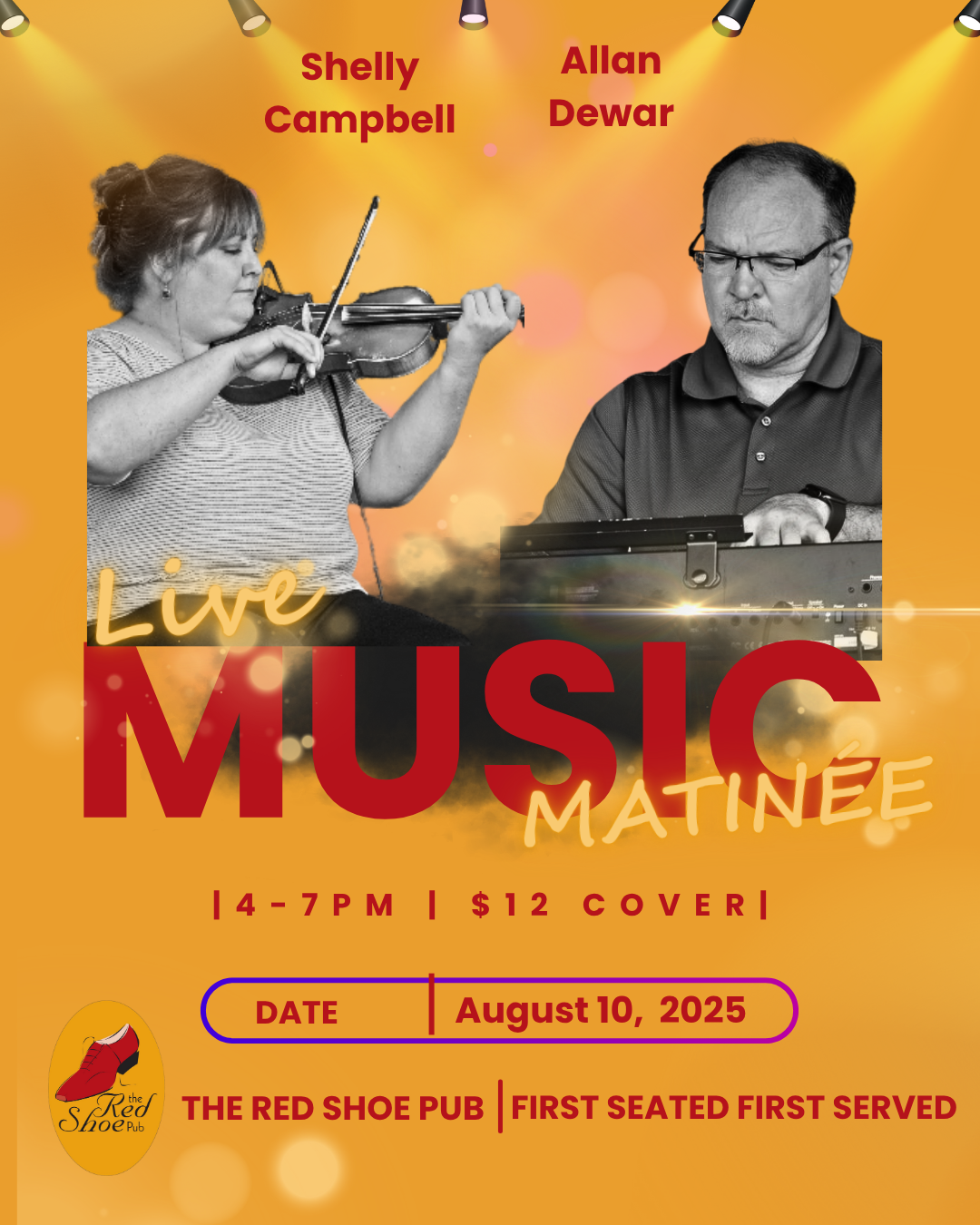 Sunday Matinee with Shelly Campbell & Allan Dewar | 4:00 PM – 7:00 PM | $12 Cover