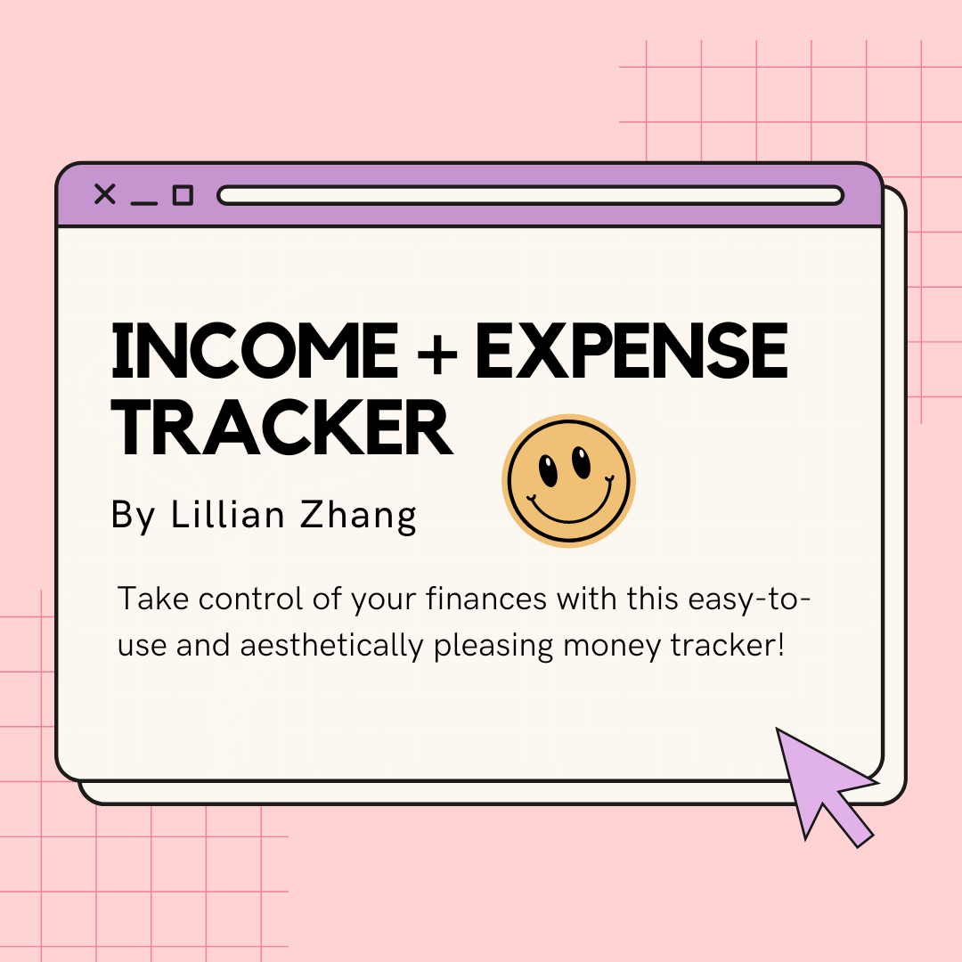 Lillian Zhang’s digital products – personal finance tools for Gen Z and young professionals, including budget templates, resume resources, and money trackers