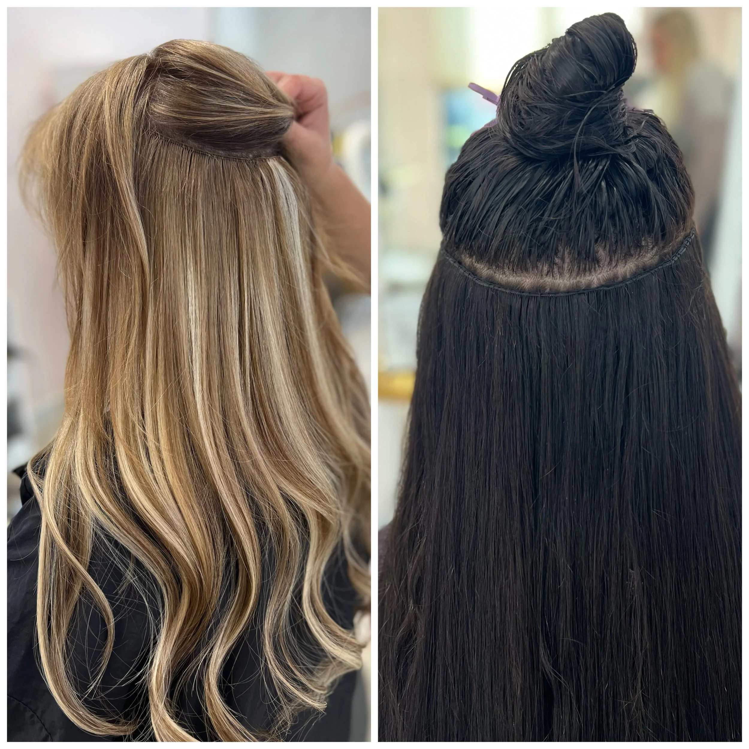 Thin Hair Halo Hair Extensions Glasgow Long Hair Halo Hair