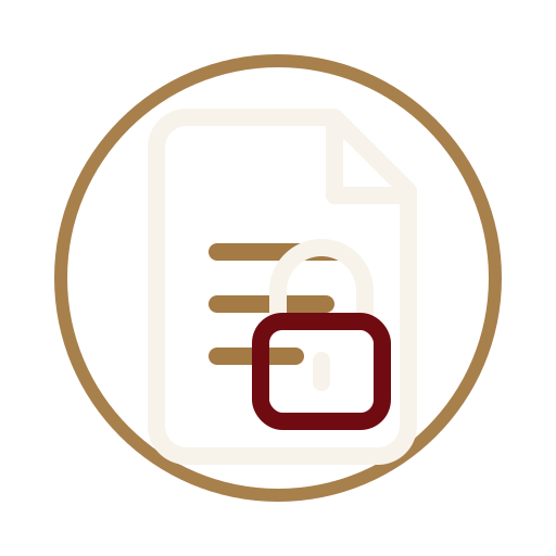 Secure document icon representing confidential statements and key case materials submitted before mediation.